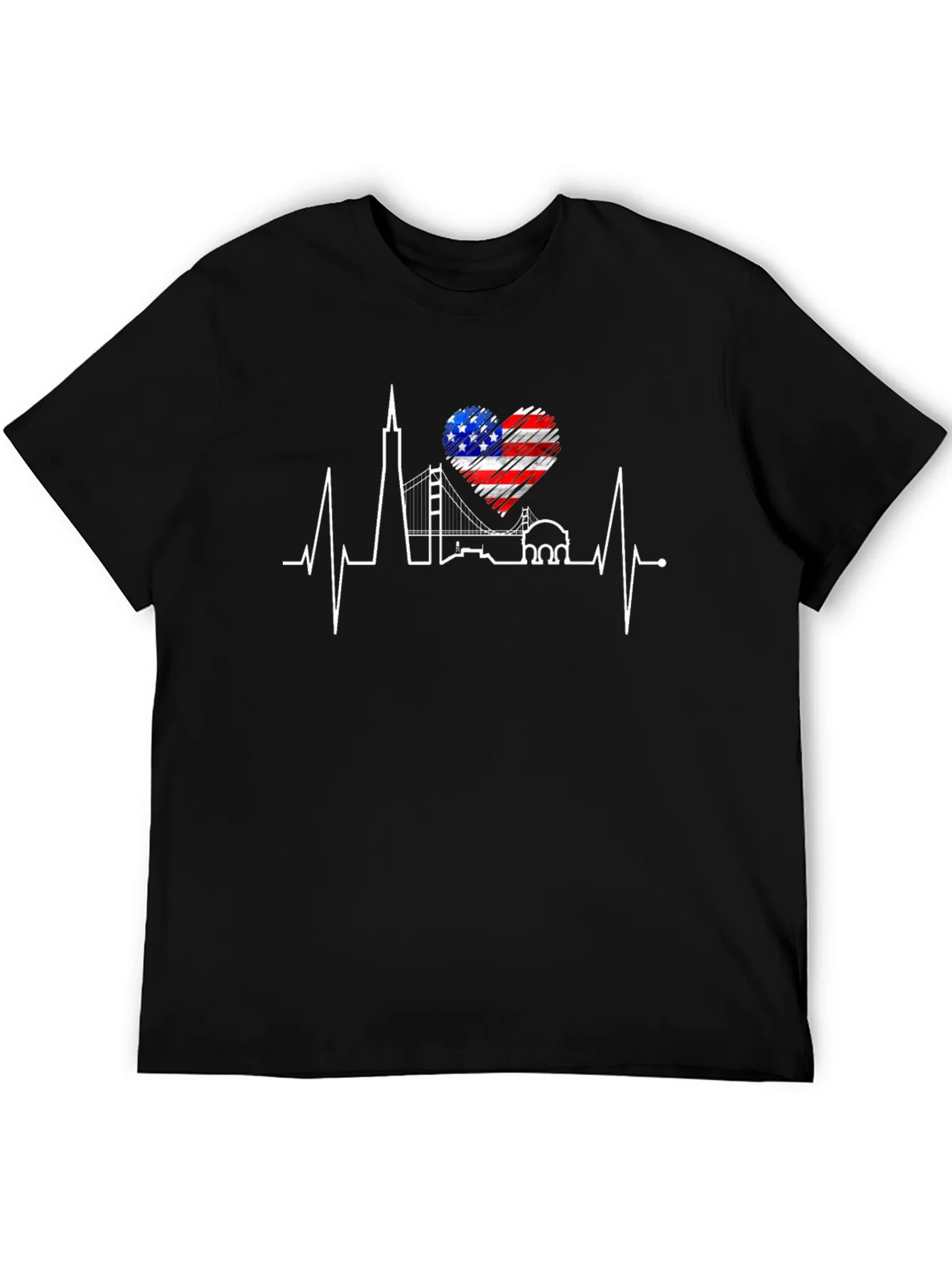 Rebbecca San Francisco Skyline Heartbeat T-Shirt