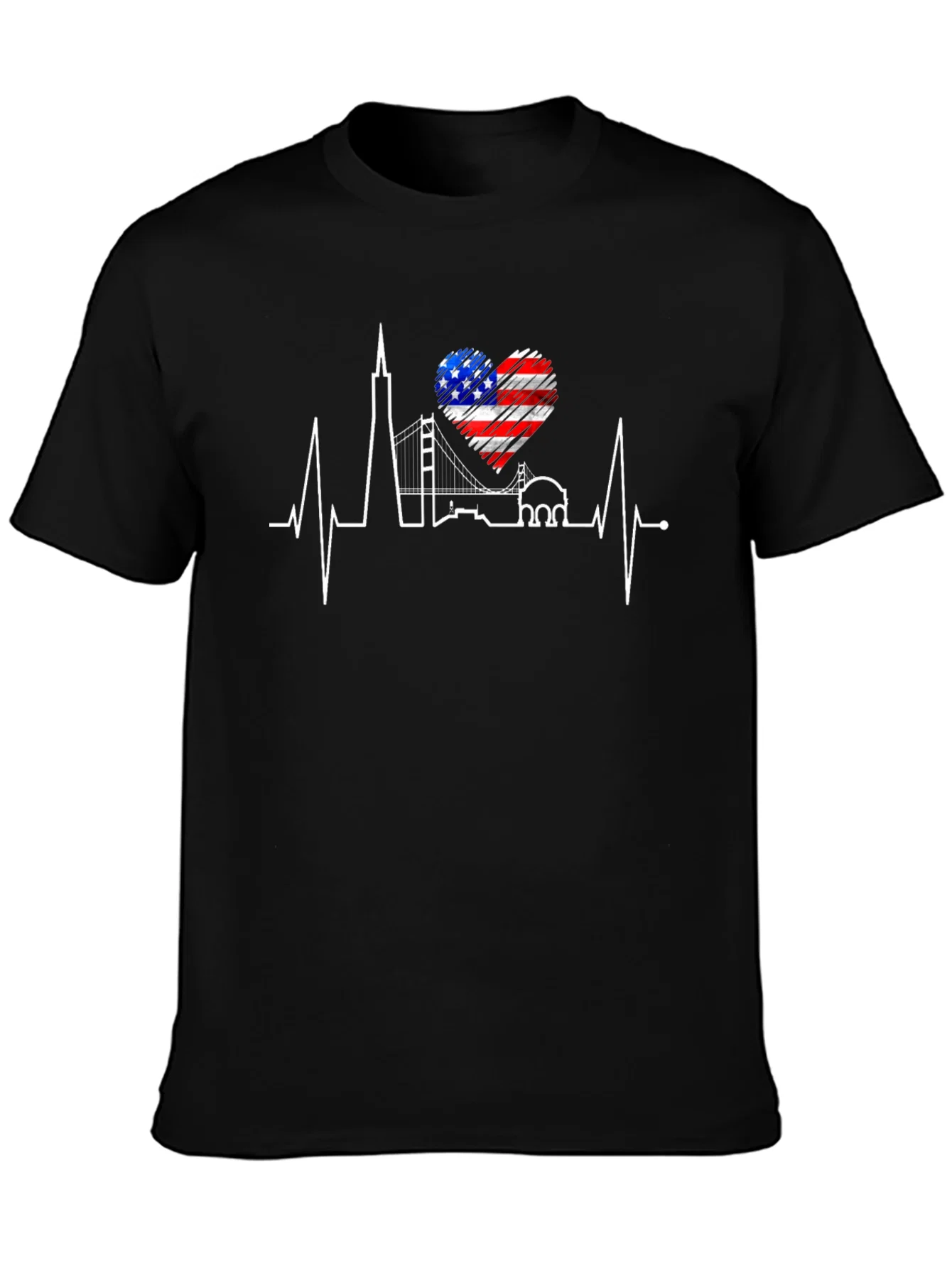 Rebbecca San Francisco Skyline Heartbeat T-Shirt
