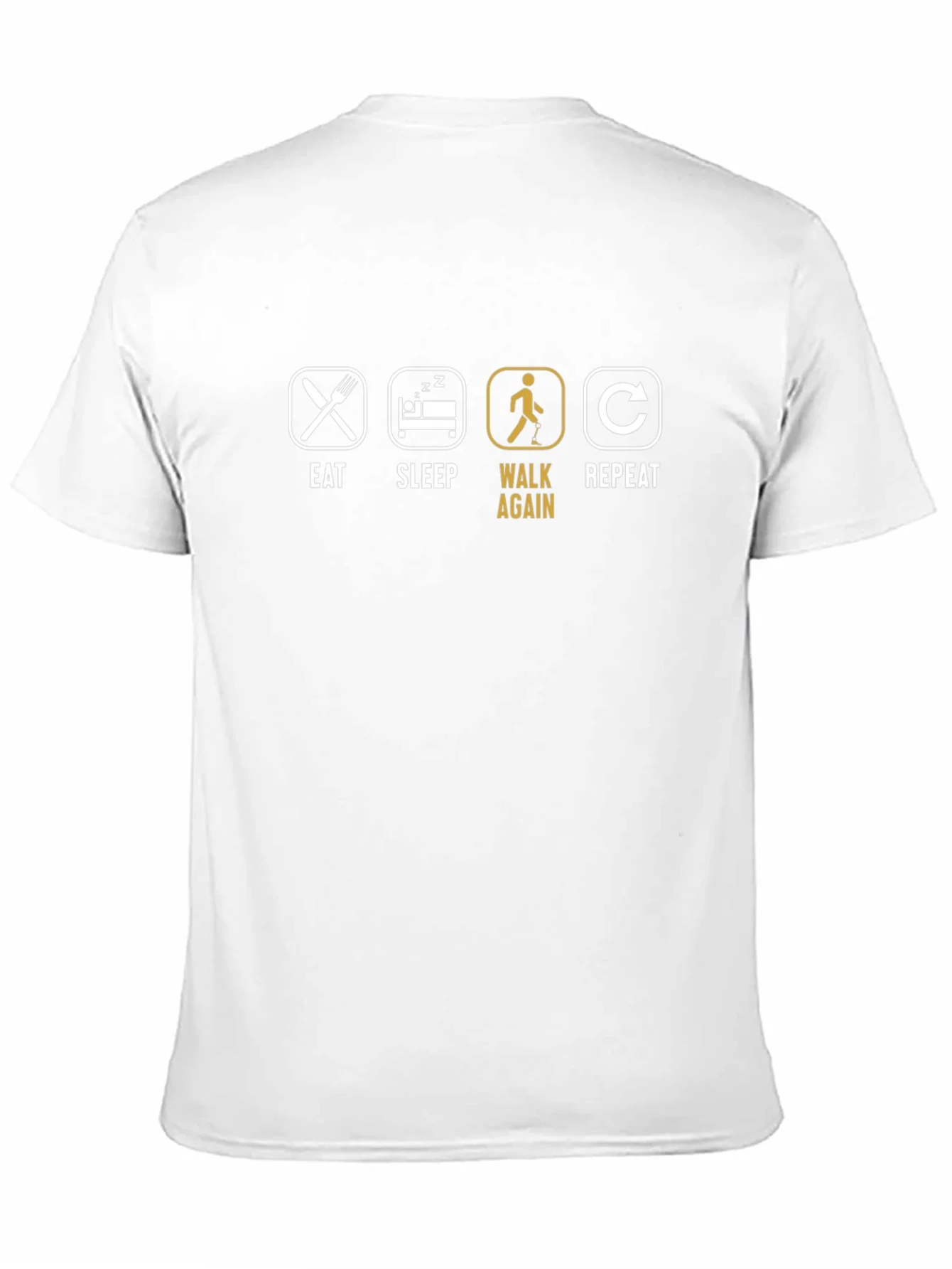 Rebbecca Eat Sleep Walk Again Repeat Graphic T-Shirt