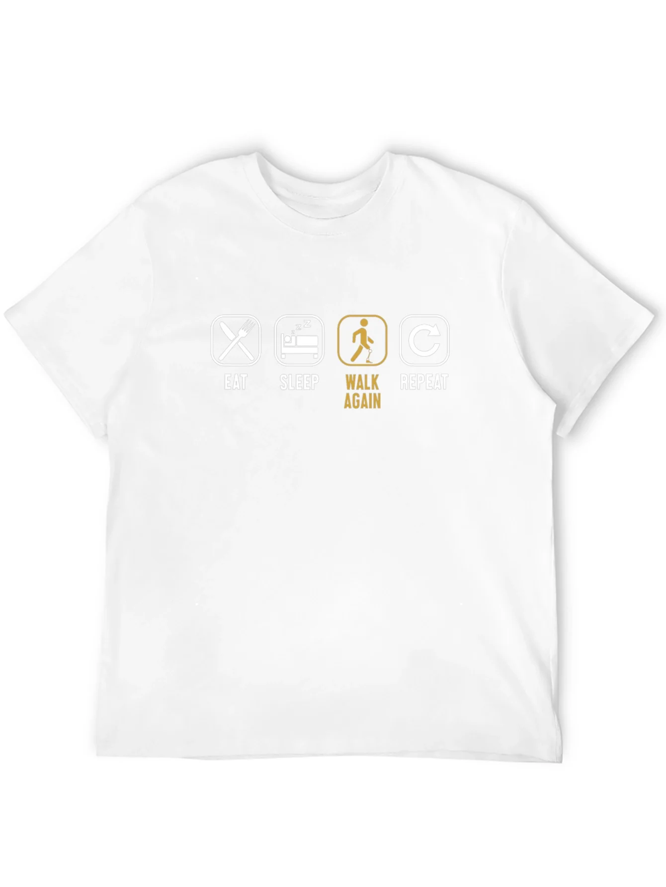Rebbecca Eat Sleep Walk Again Repeat Graphic T-Shirt