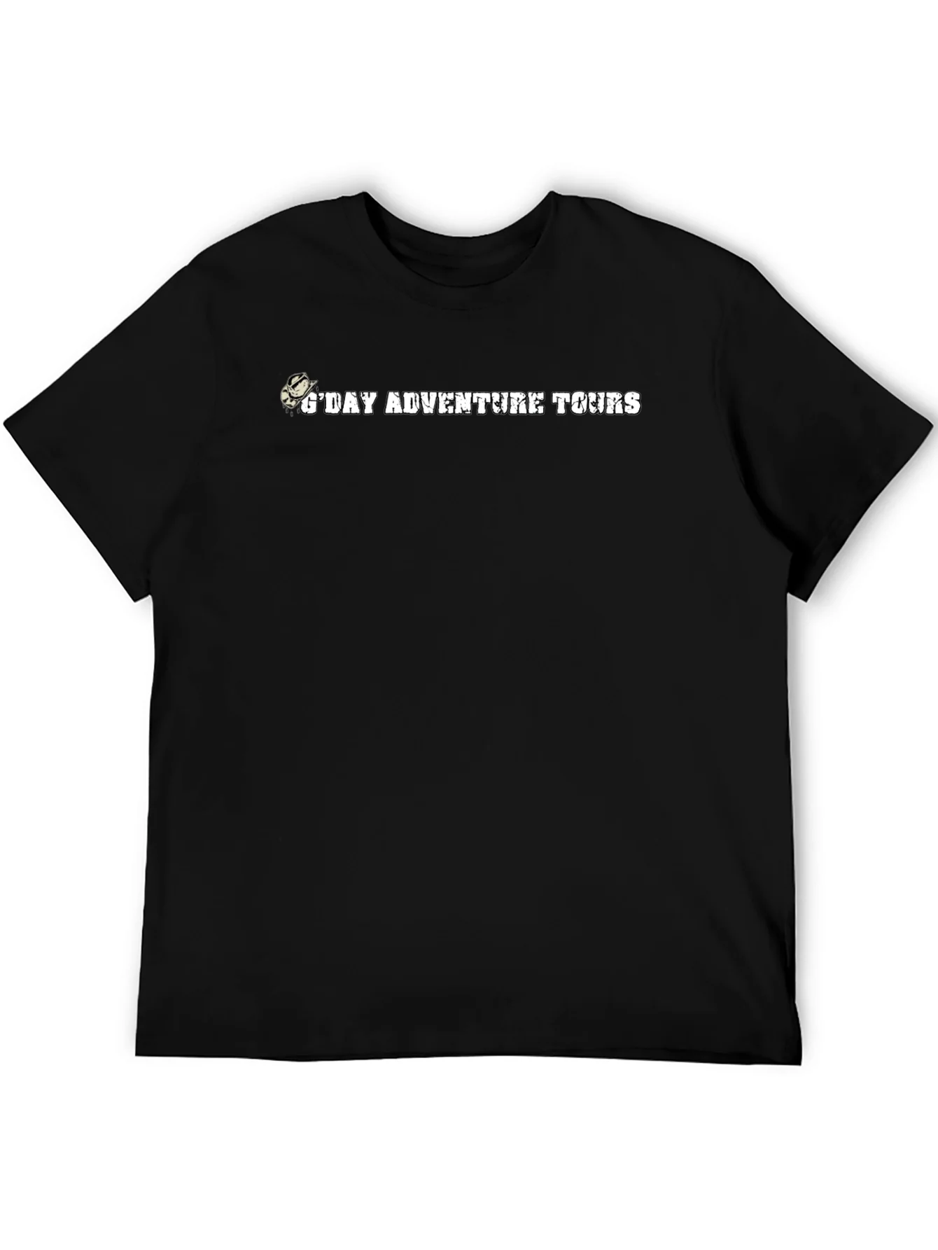 Rebbecca Gday Adventure Tours Black Cotton T-Shirt
