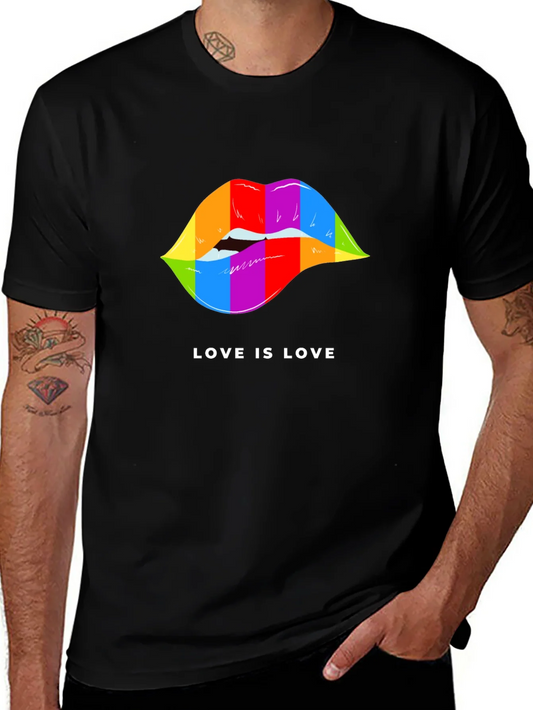 Rebbecca Love is Love Pride Lips Graphic Tee - Black