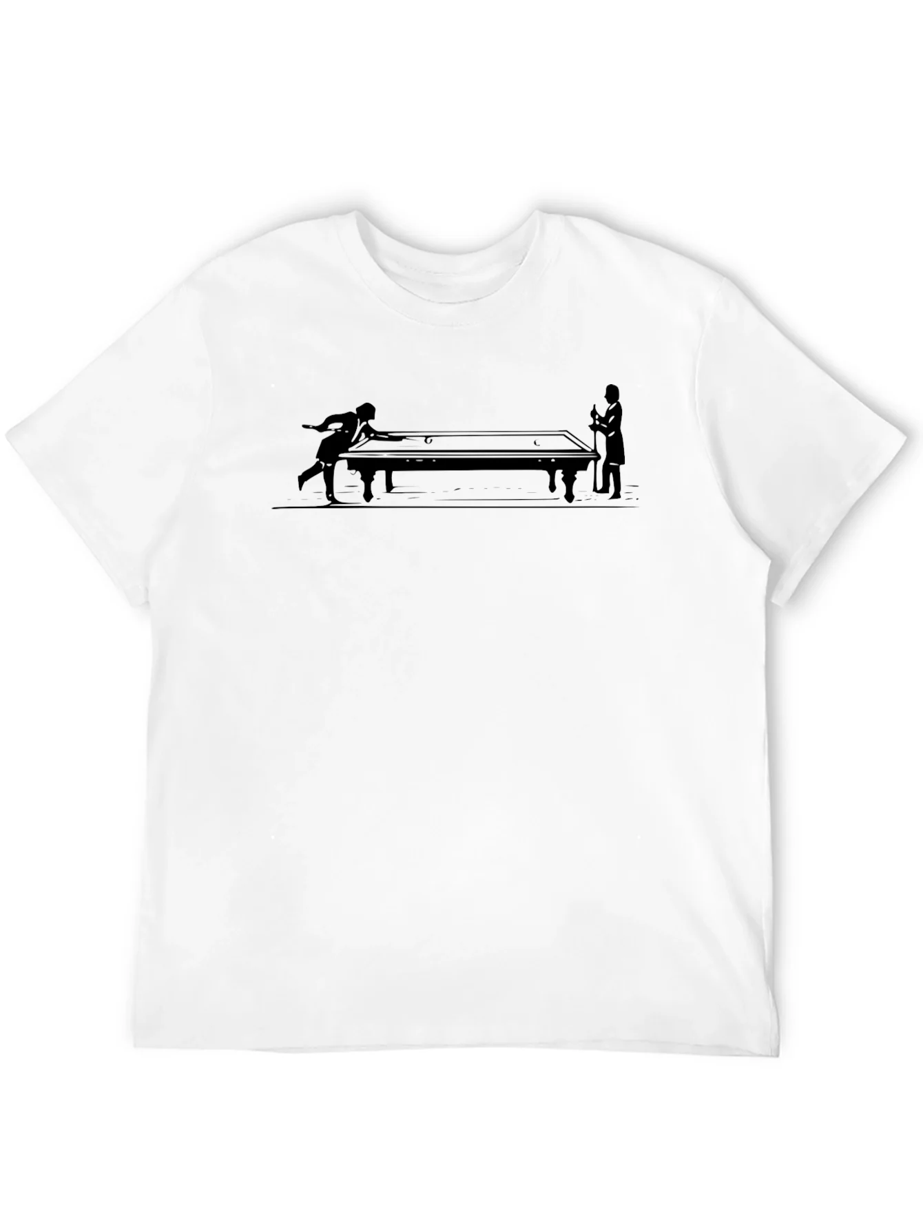 Rebbecca Billiards Player Graphic T-Shirt - Classic Style