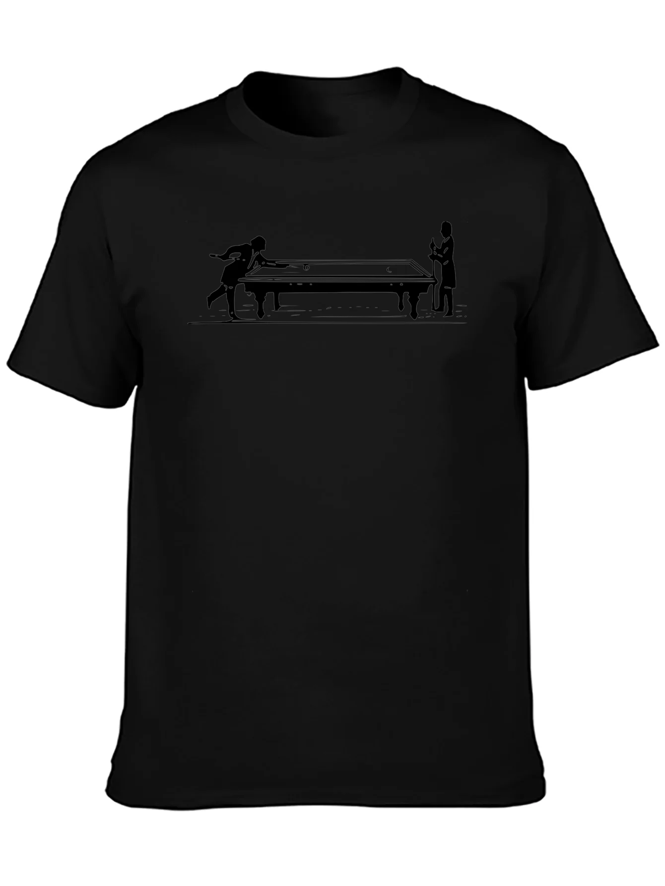 Rebbecca Billiards Player Graphic T-Shirt - Classic Style