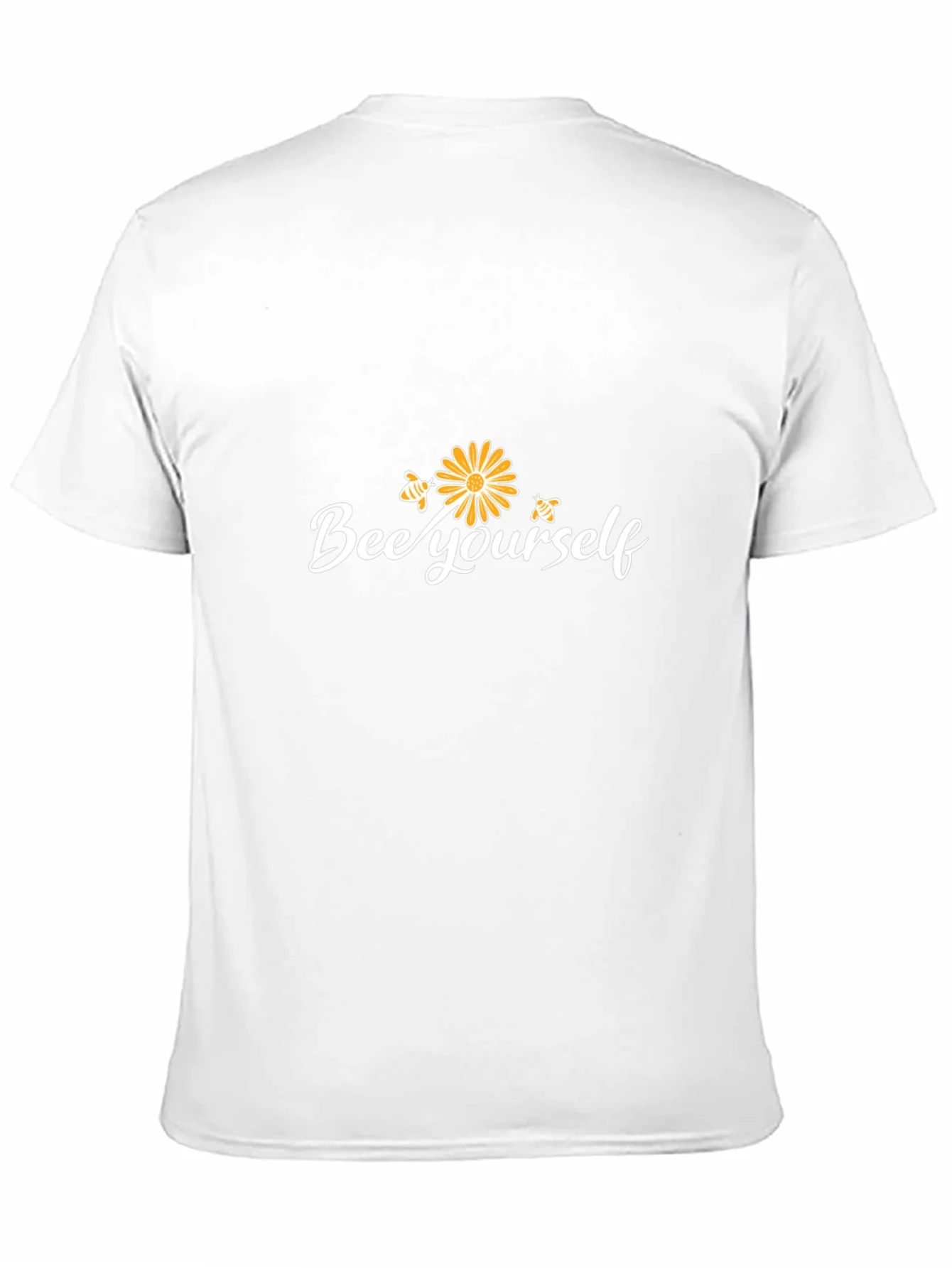 Camiseta Negra Bee Yourself con Dise?o Floral