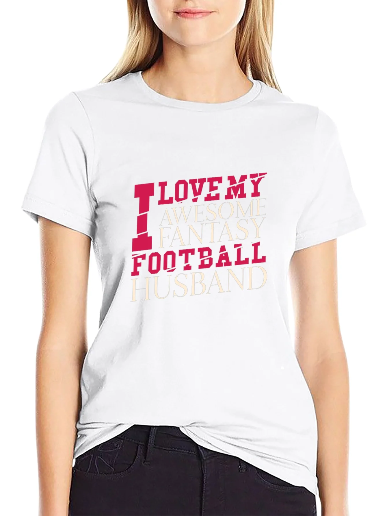 Rebbecca Funny Football Husband T-Shirt