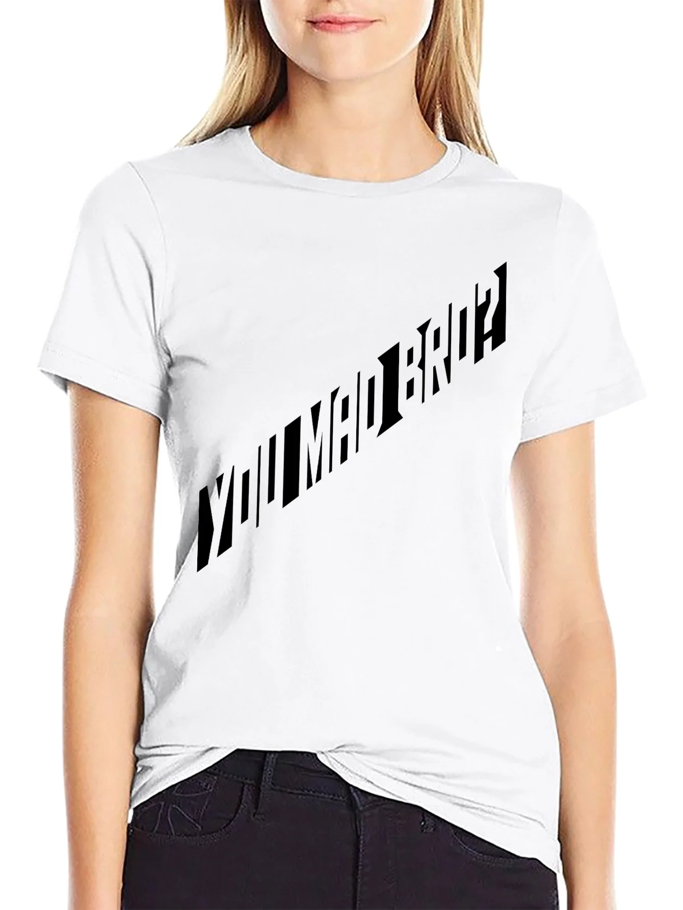 Camiseta Negra You Mad Bro? Estilo Urbano