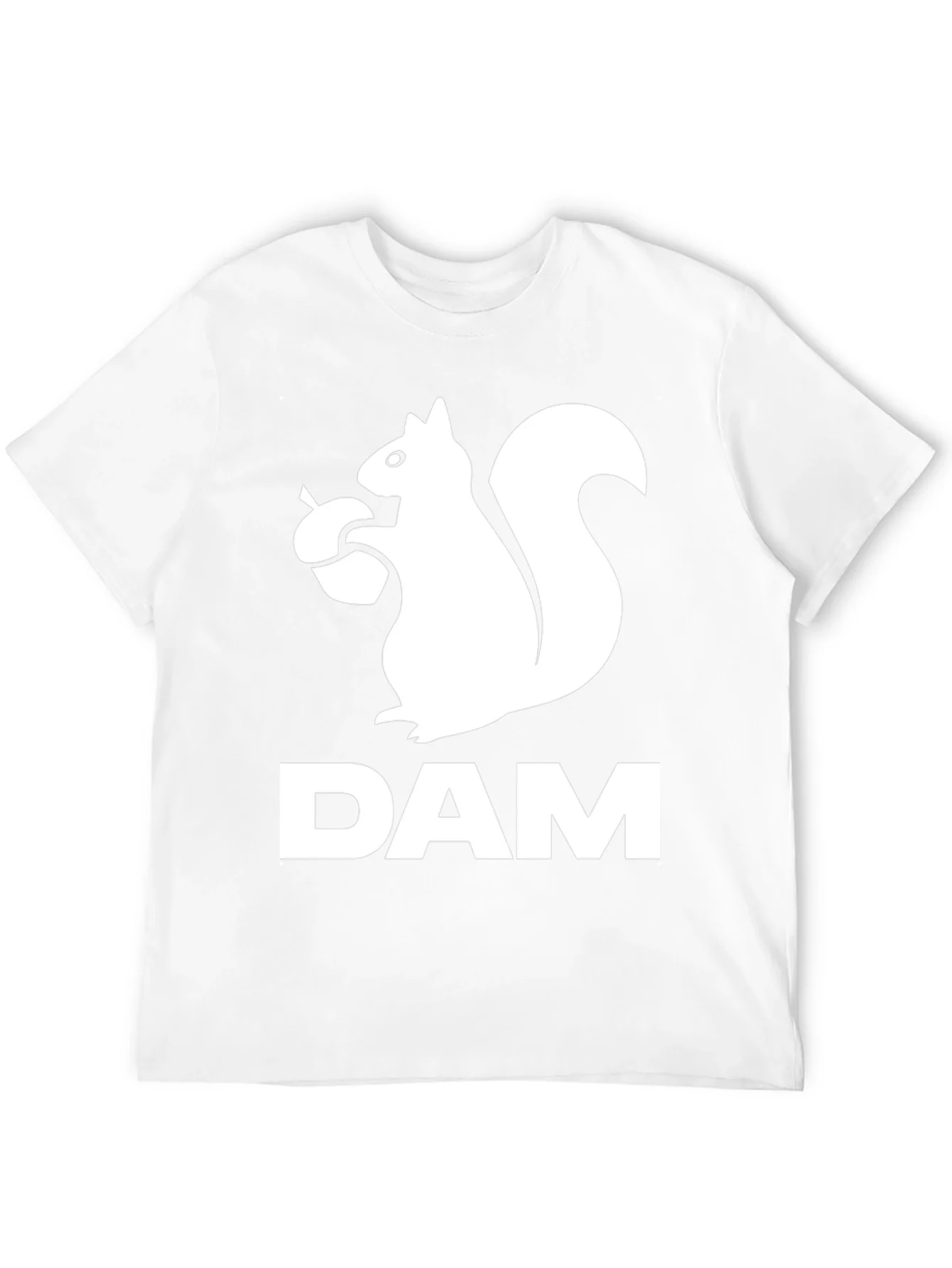 Camiseta Negra DAM Ardilla con Bellota