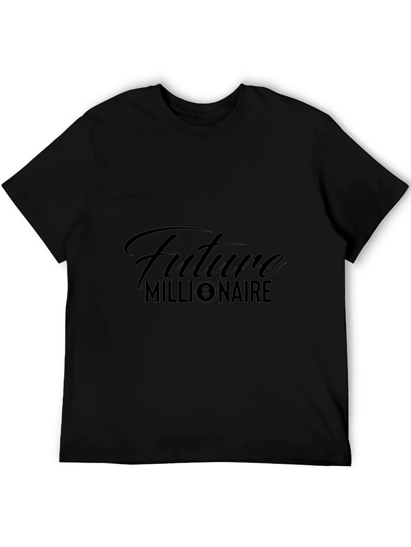 Camiseta Negra Future Millionaire para Hombre