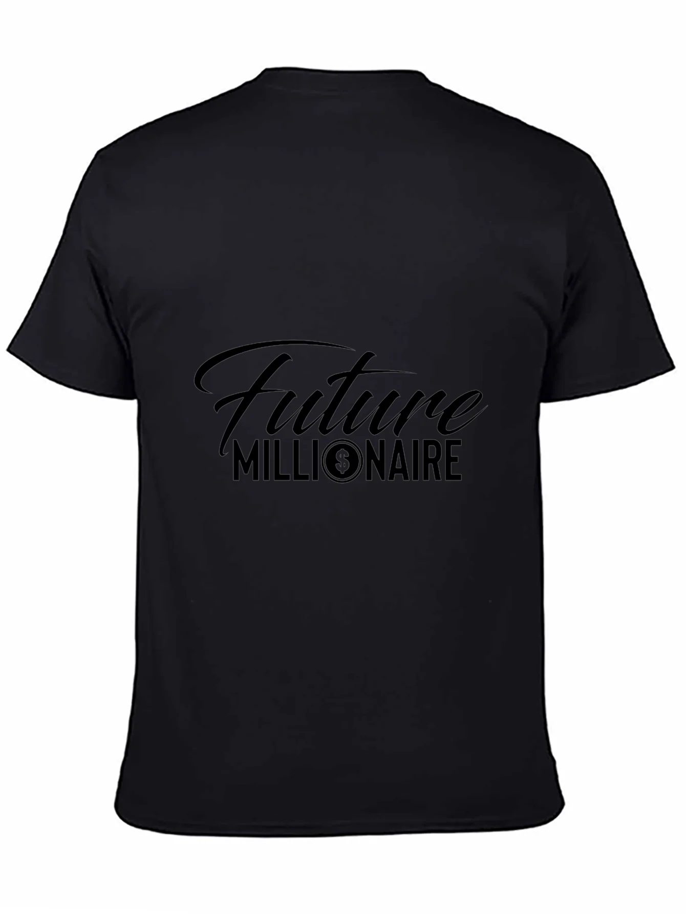 Camiseta Negra Future Millionaire para Hombre