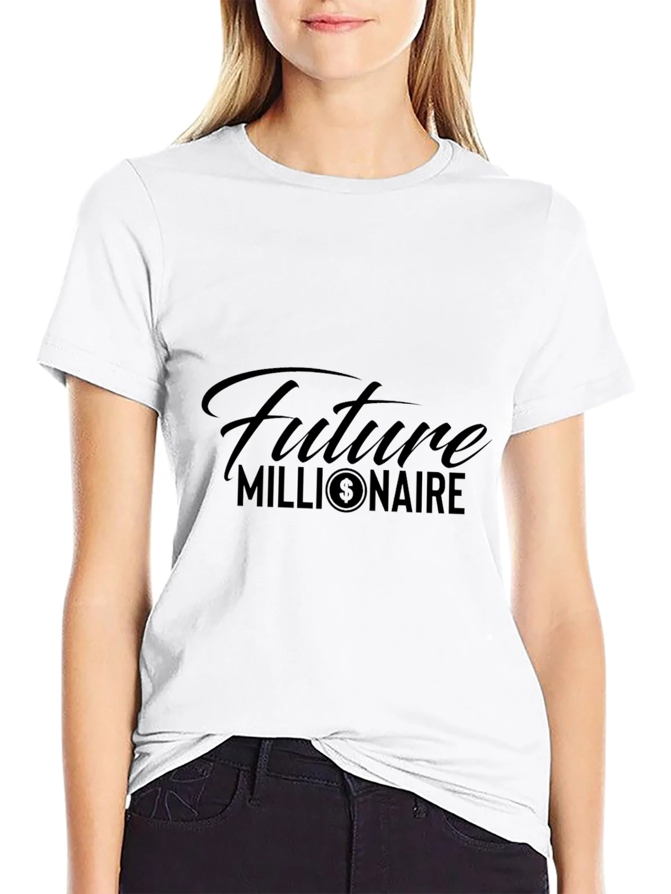 Camiseta Negra Future Millionaire para Hombre