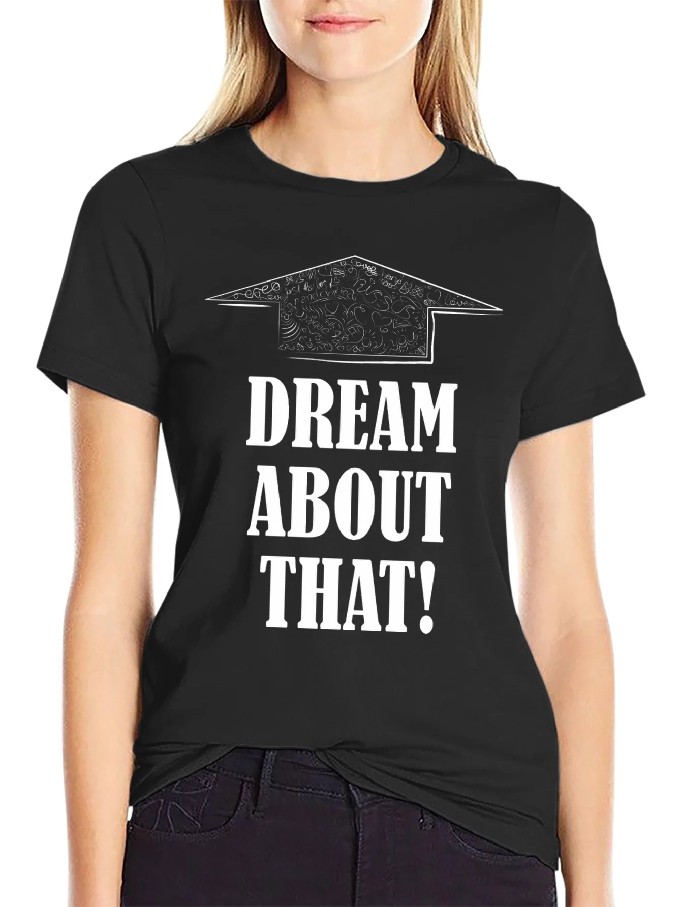 Rebbecca Dream About That Black Graphic Tee