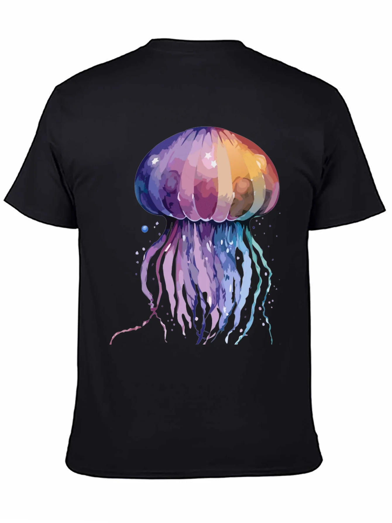 Camiseta Hombre Dise?o Medusa Acuarela