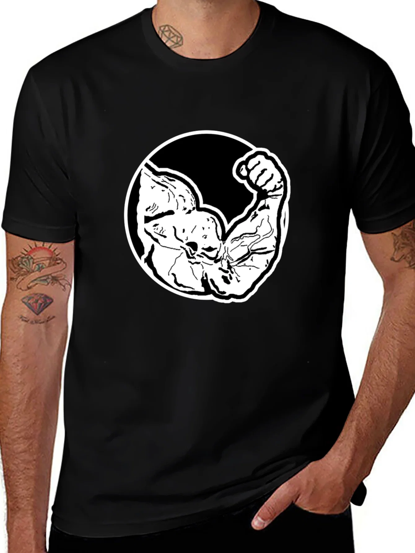 Rebbecca Muscle Power T-Shirt - Black