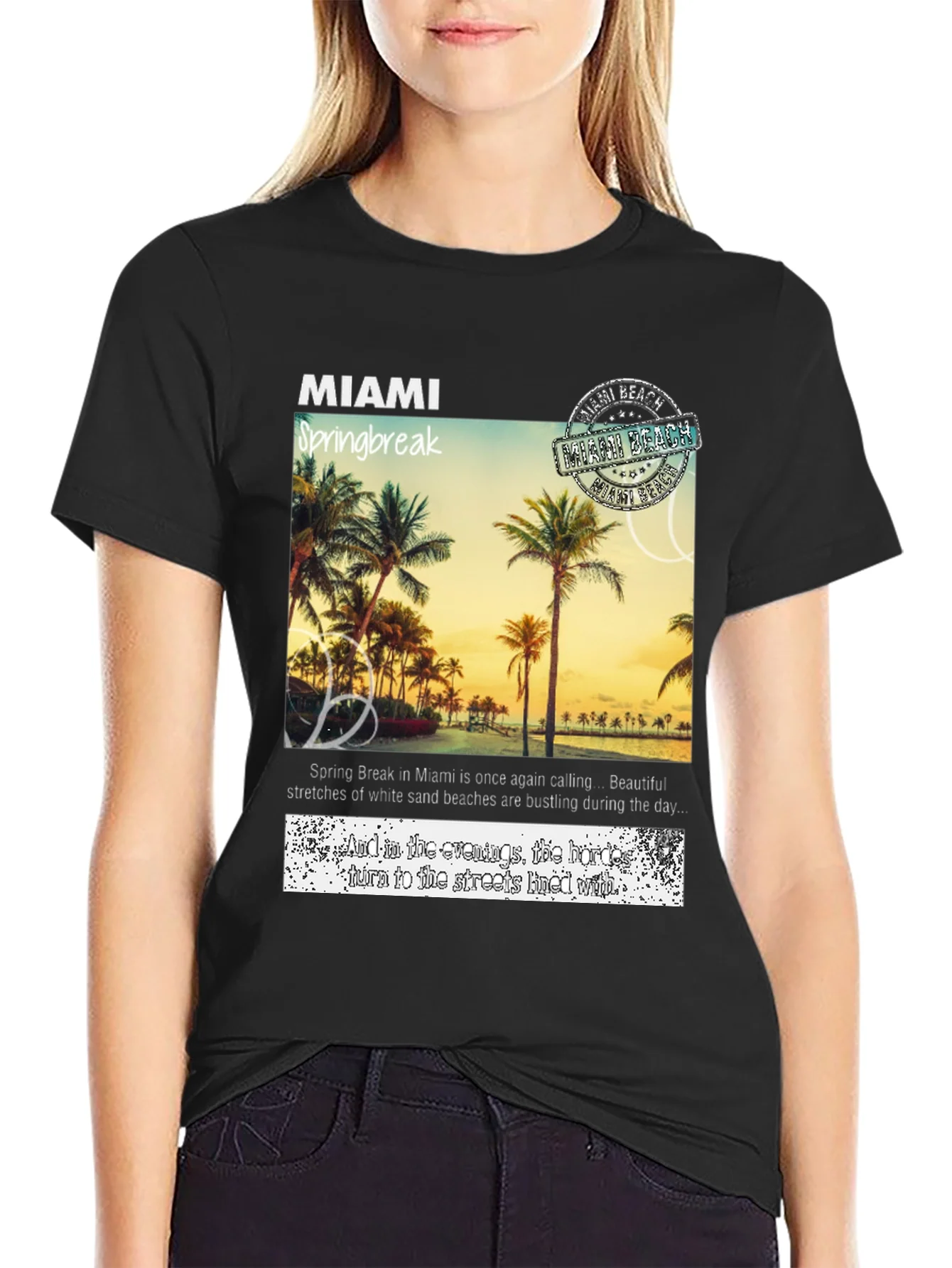 Camiseta Miami Springbreak para Hombre