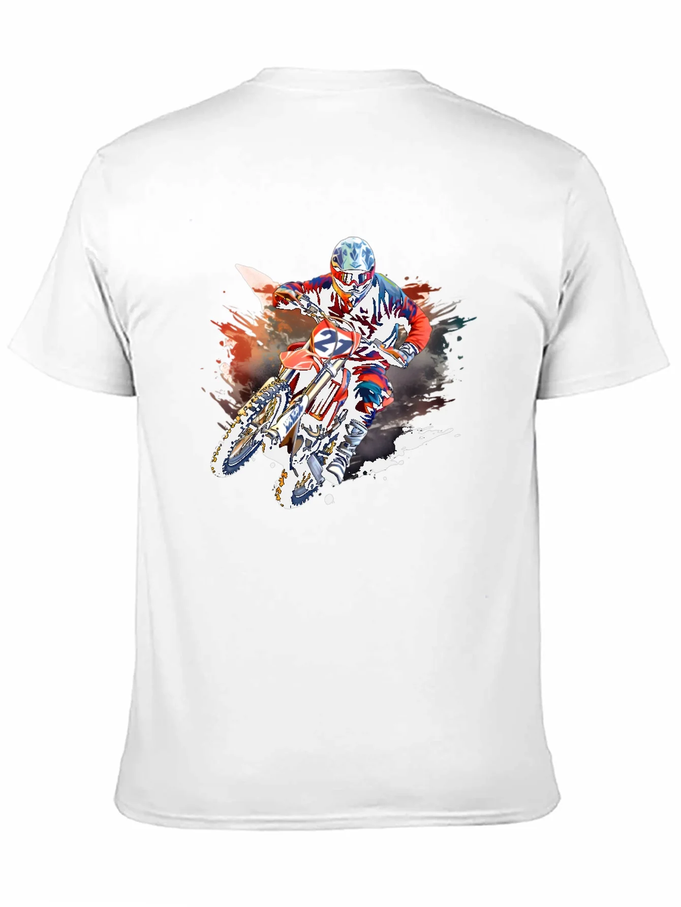 Rebbecca Motocross Rider Graphic Black T-Shirt