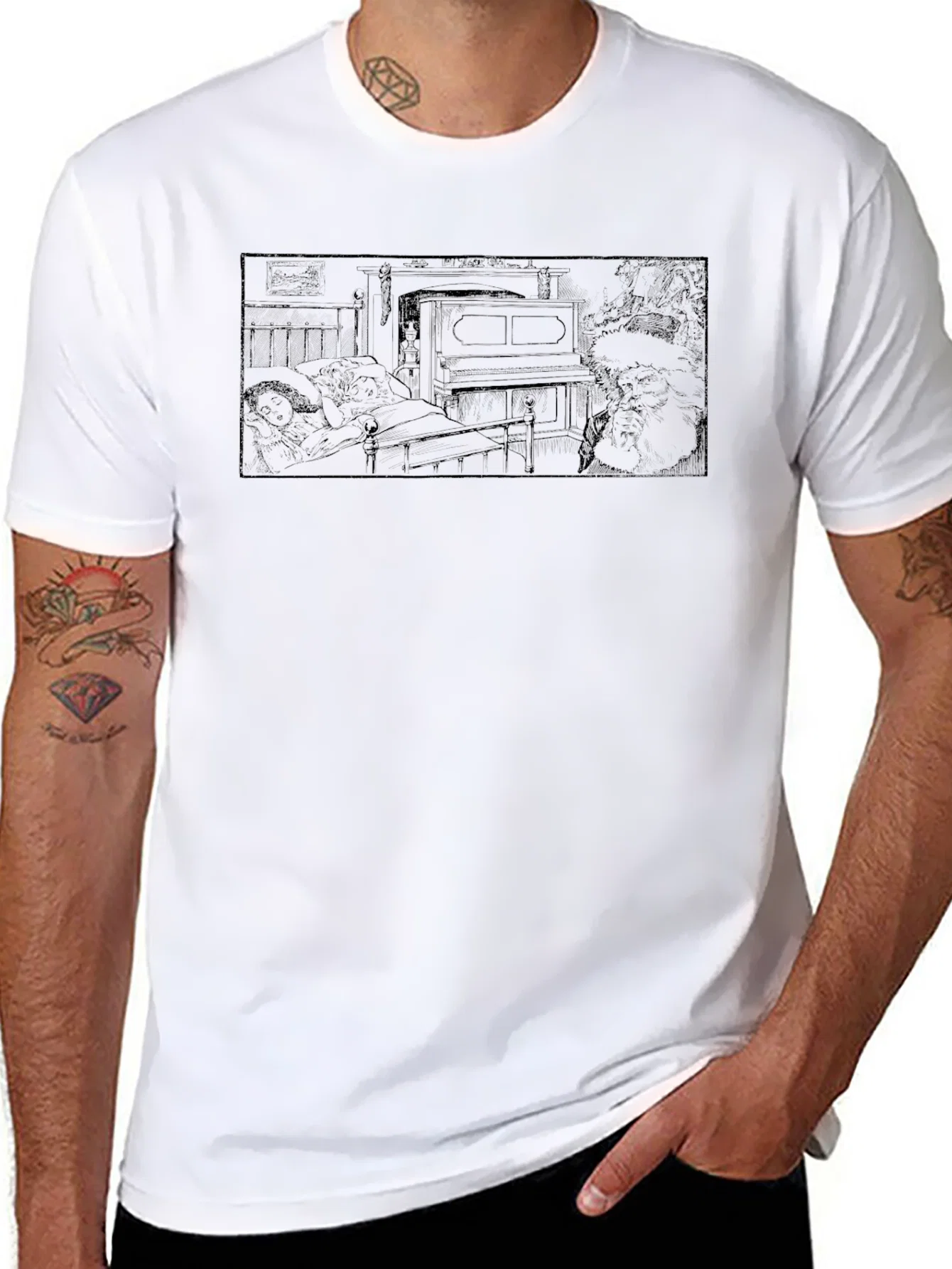 Rebbecca Artistic Black Tee - Cozy Scene