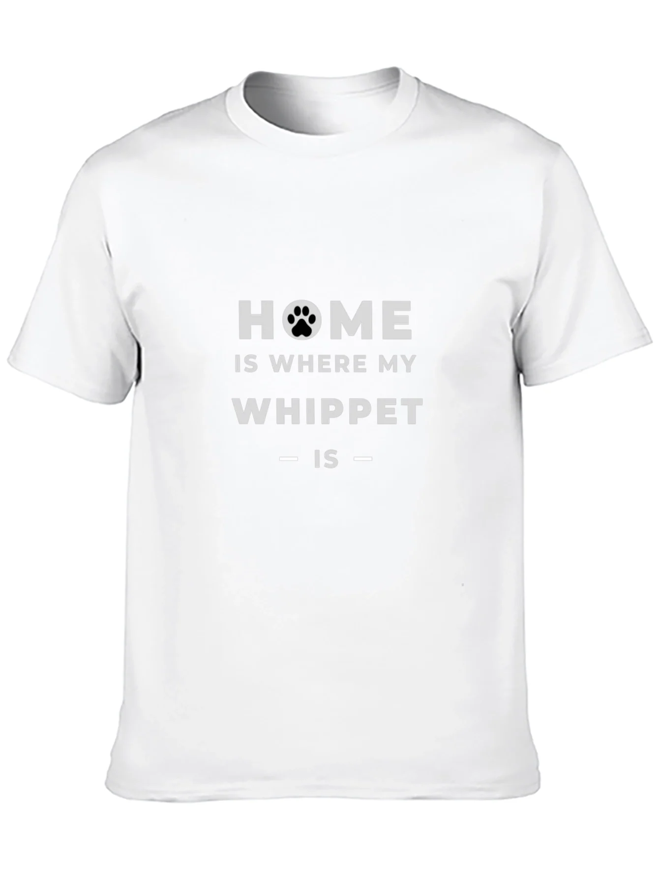 Camiseta Negra Home is Where my Whippet is