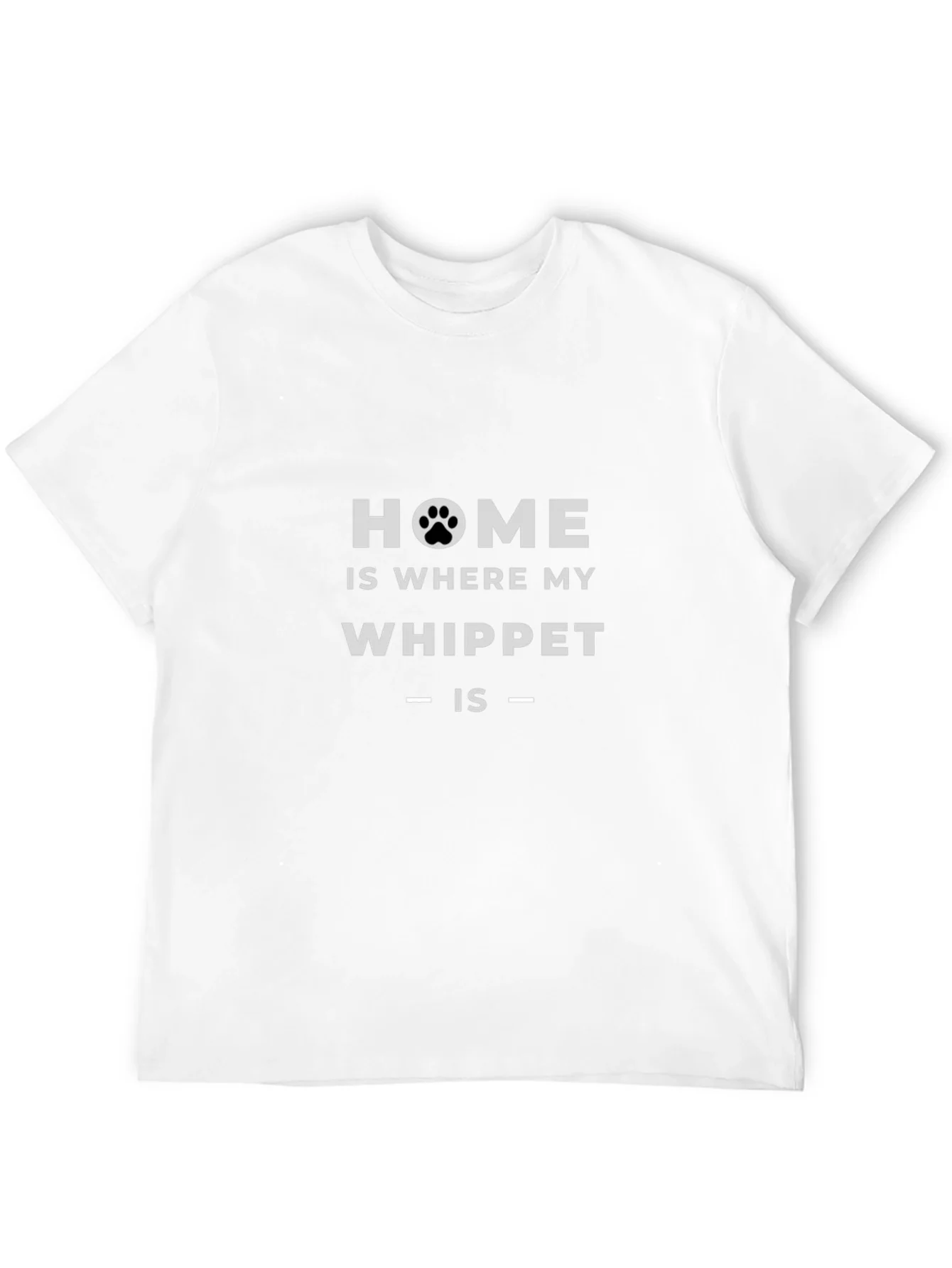 Camiseta Negra Home is Where my Whippet is
