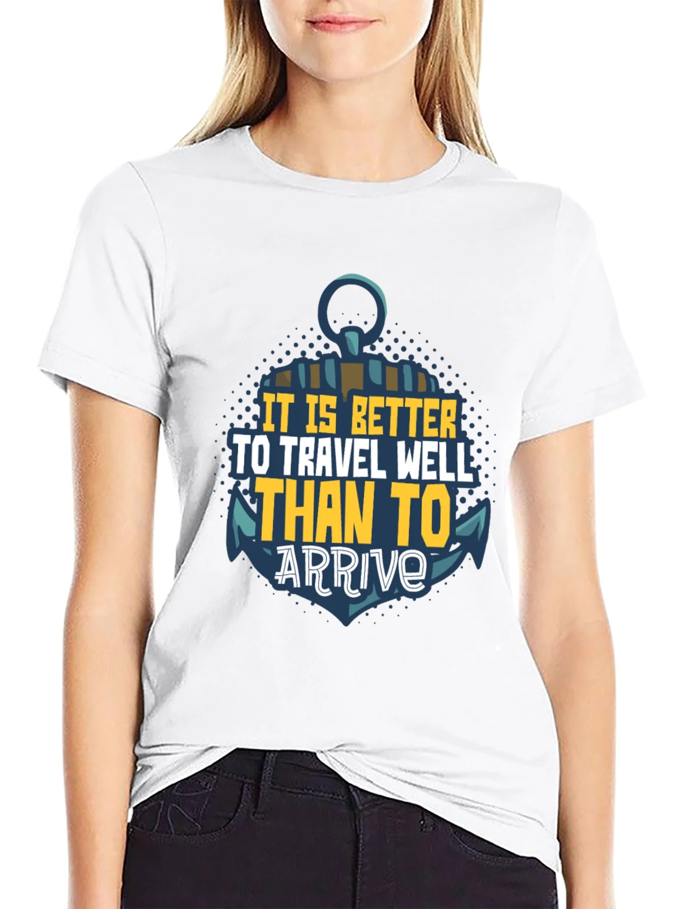 Rebbecca Travel Well Anchor Graphic T-Shirt