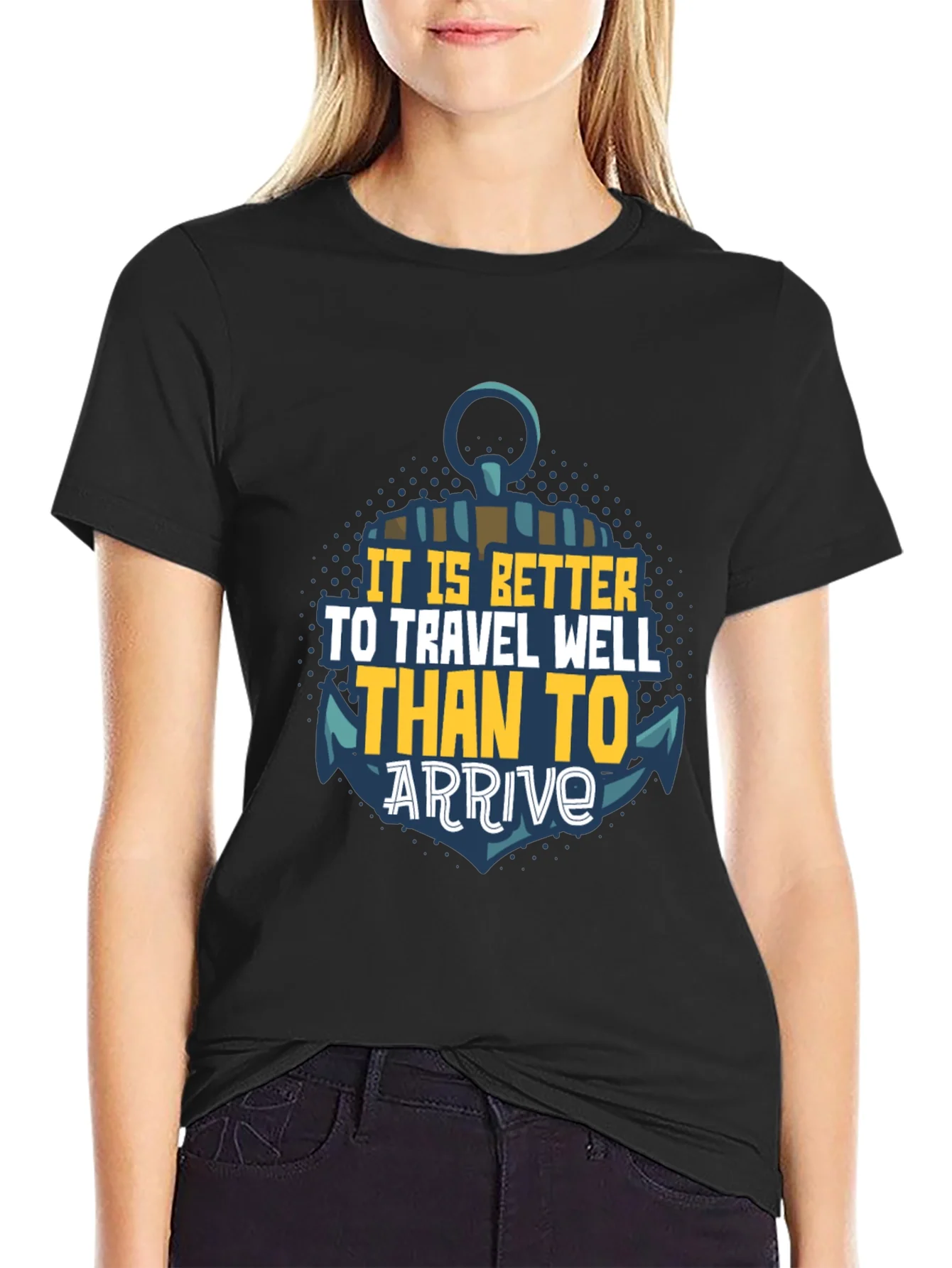 Rebbecca Travel Well Anchor Graphic T-Shirt