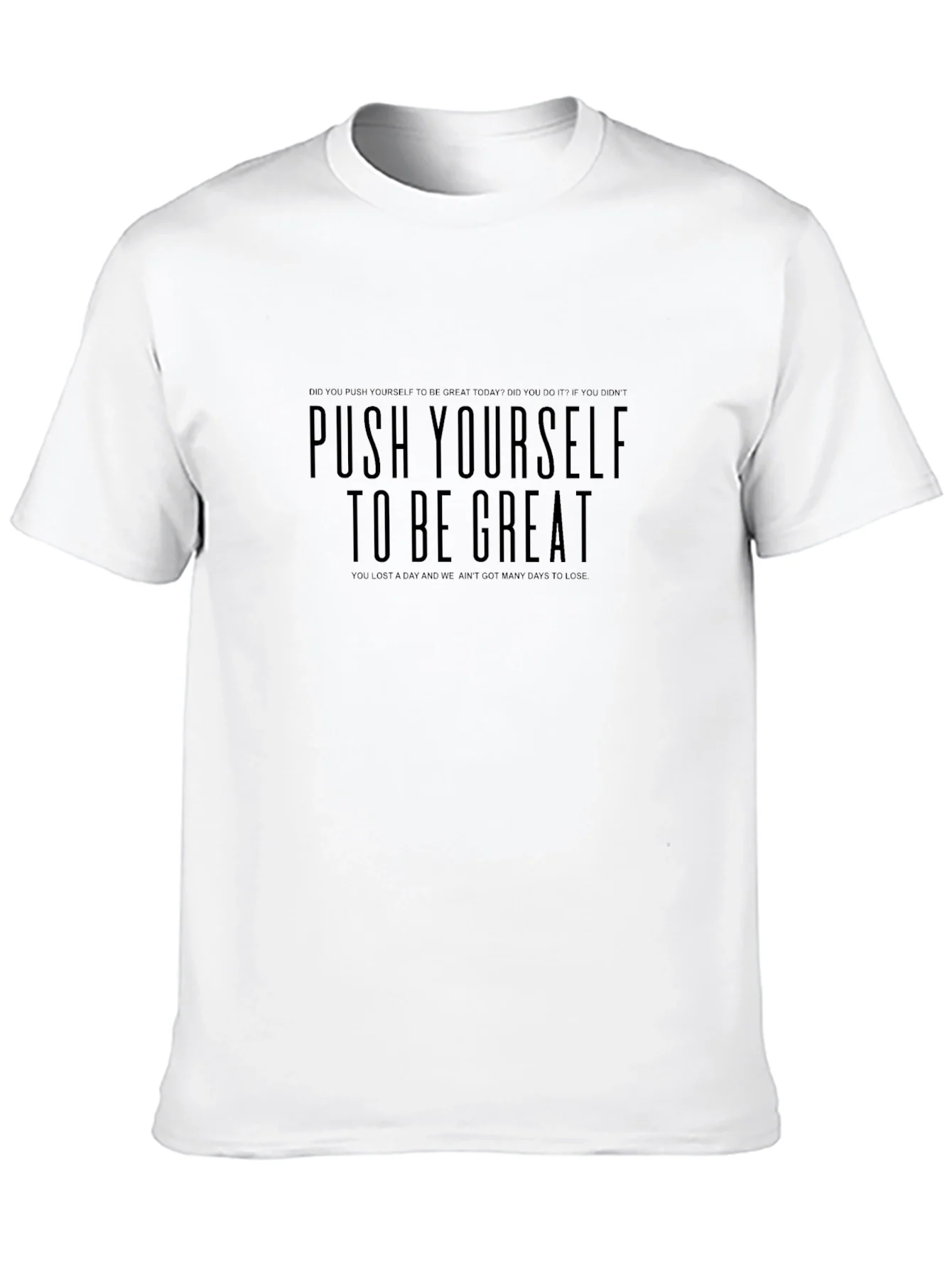 Camiseta Negra Motivacional - Sup¨¦rate Cada D¨ªa