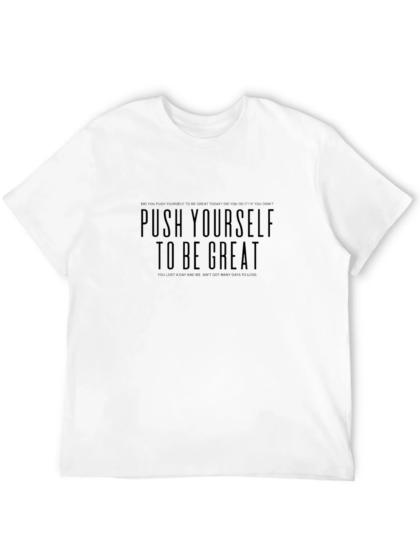 Camiseta Negra Motivacional - Sup¨¦rate Cada D¨ªa