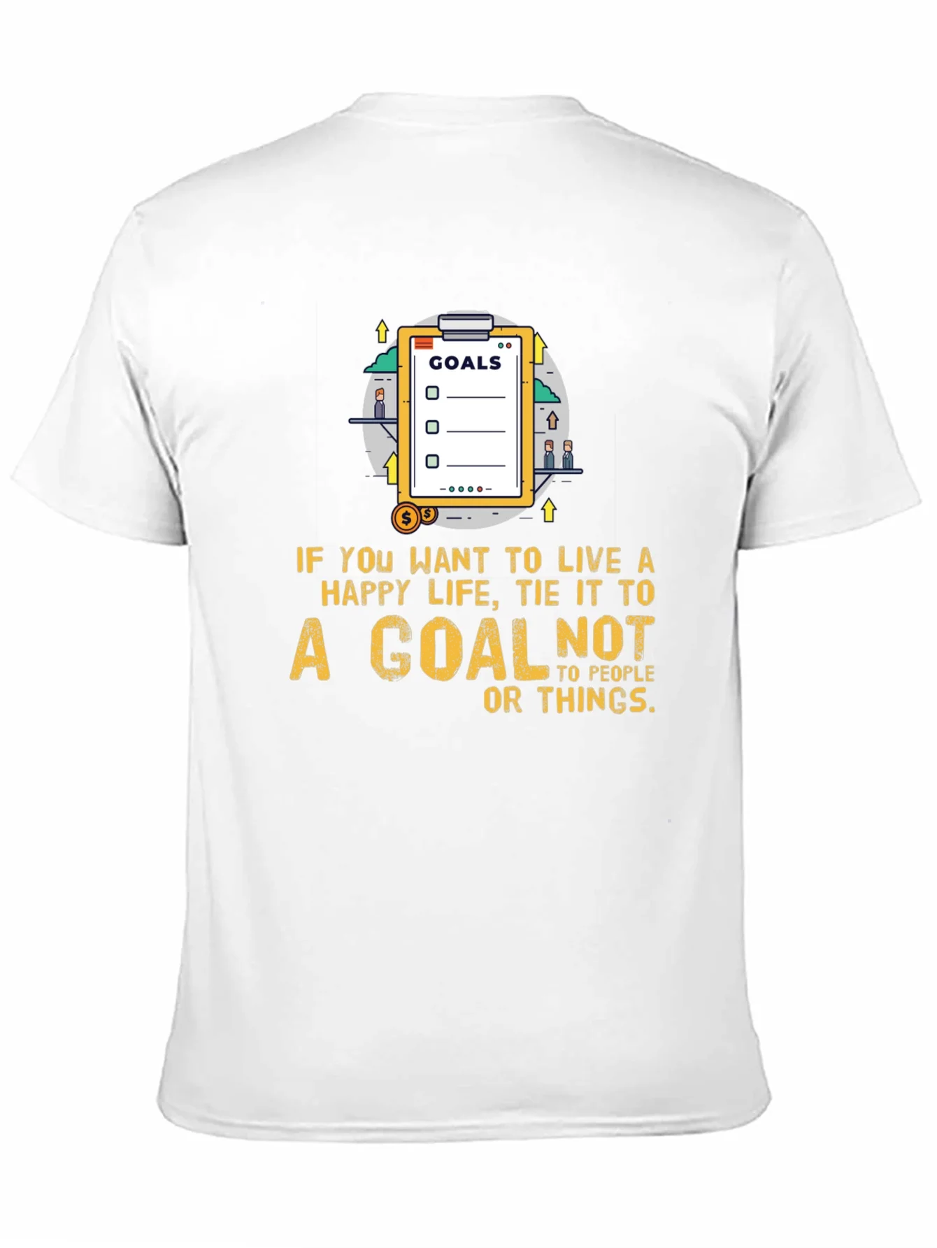 Rebbecca Goals T-Shirt: Live a Happy Life