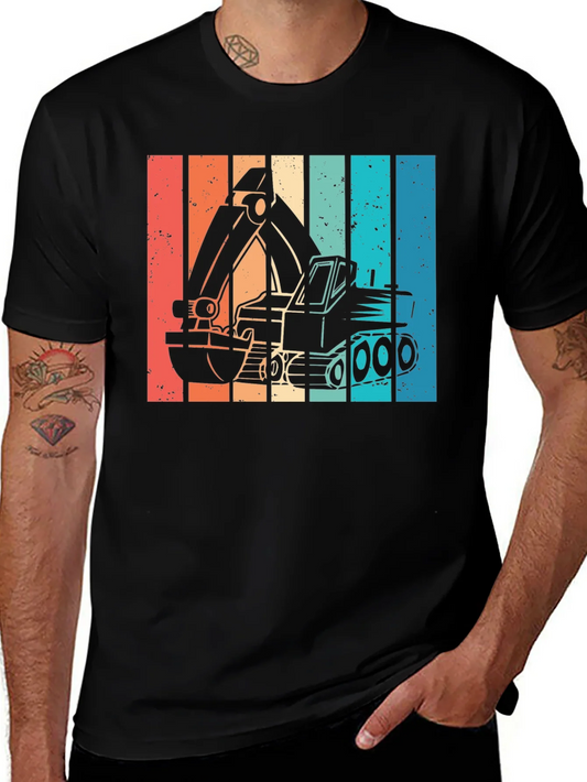 Rebbecca Retro Excavator Graphic T-Shirt
