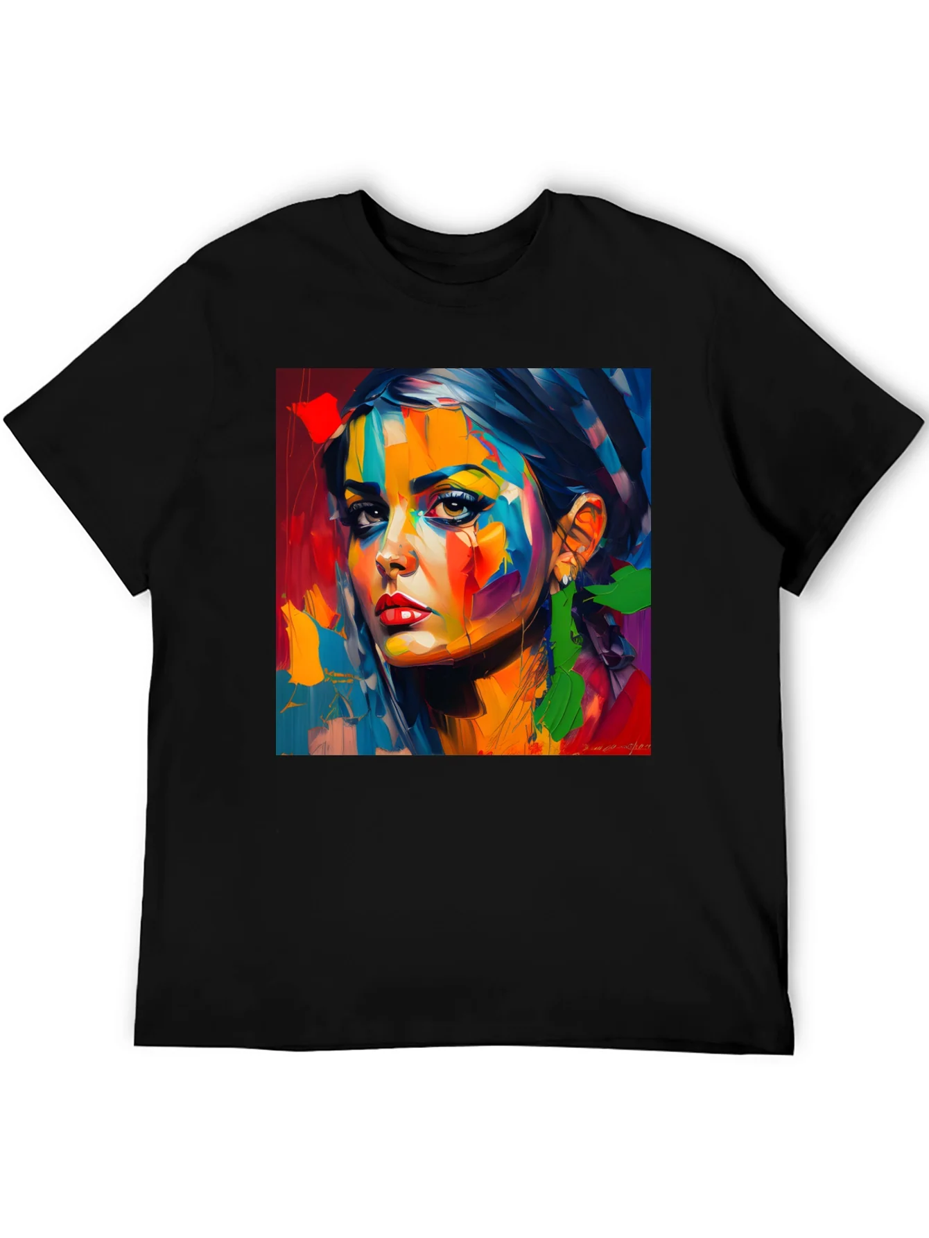 Rebbecca Abstract Woman Portrait Graphic T-Shirt