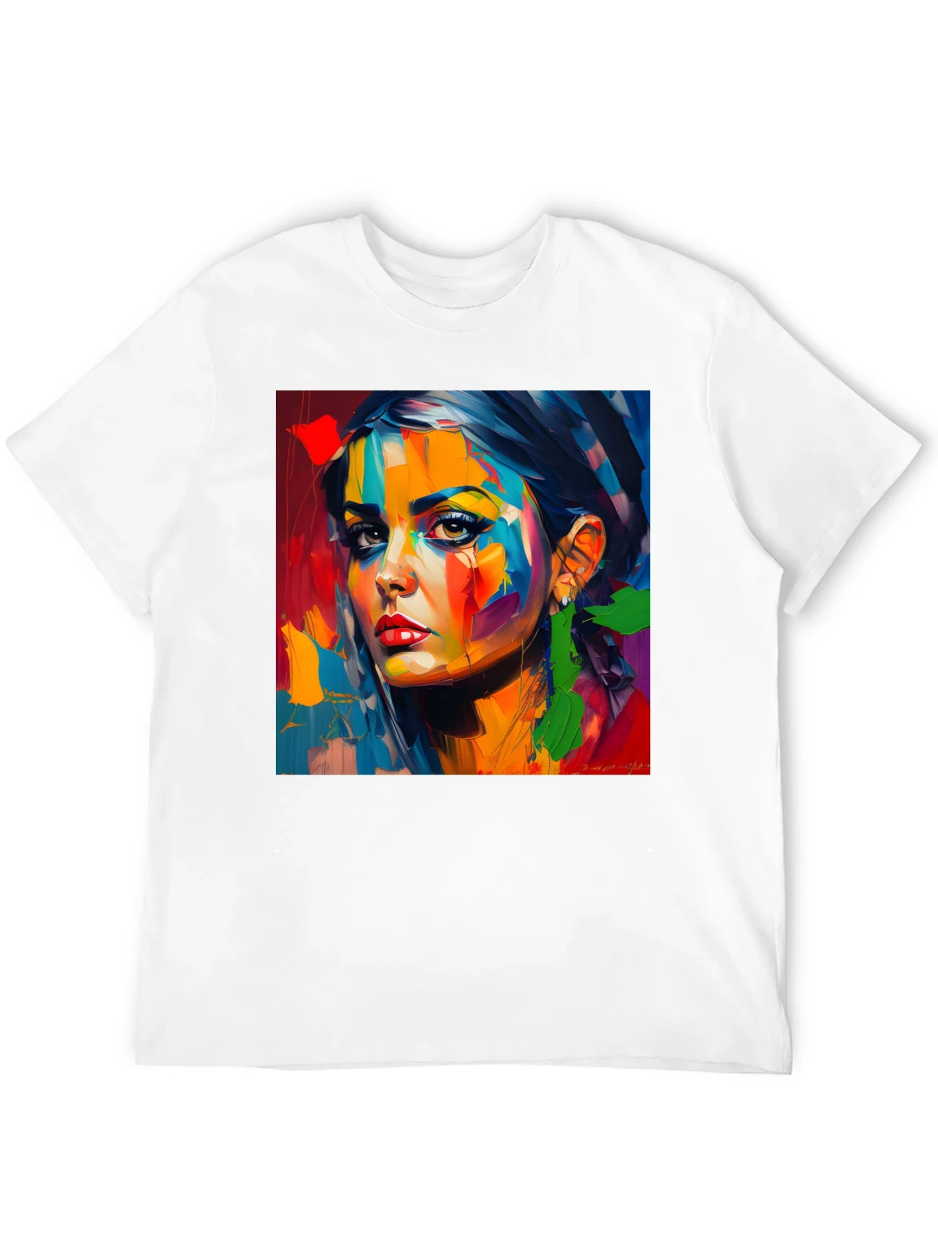 Rebbecca Abstract Woman Portrait Graphic T-Shirt