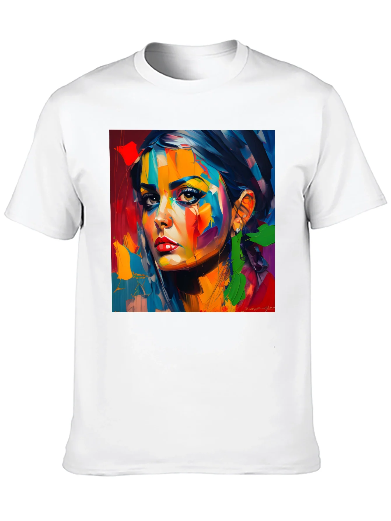 Rebbecca Abstract Woman Portrait Graphic T-Shirt