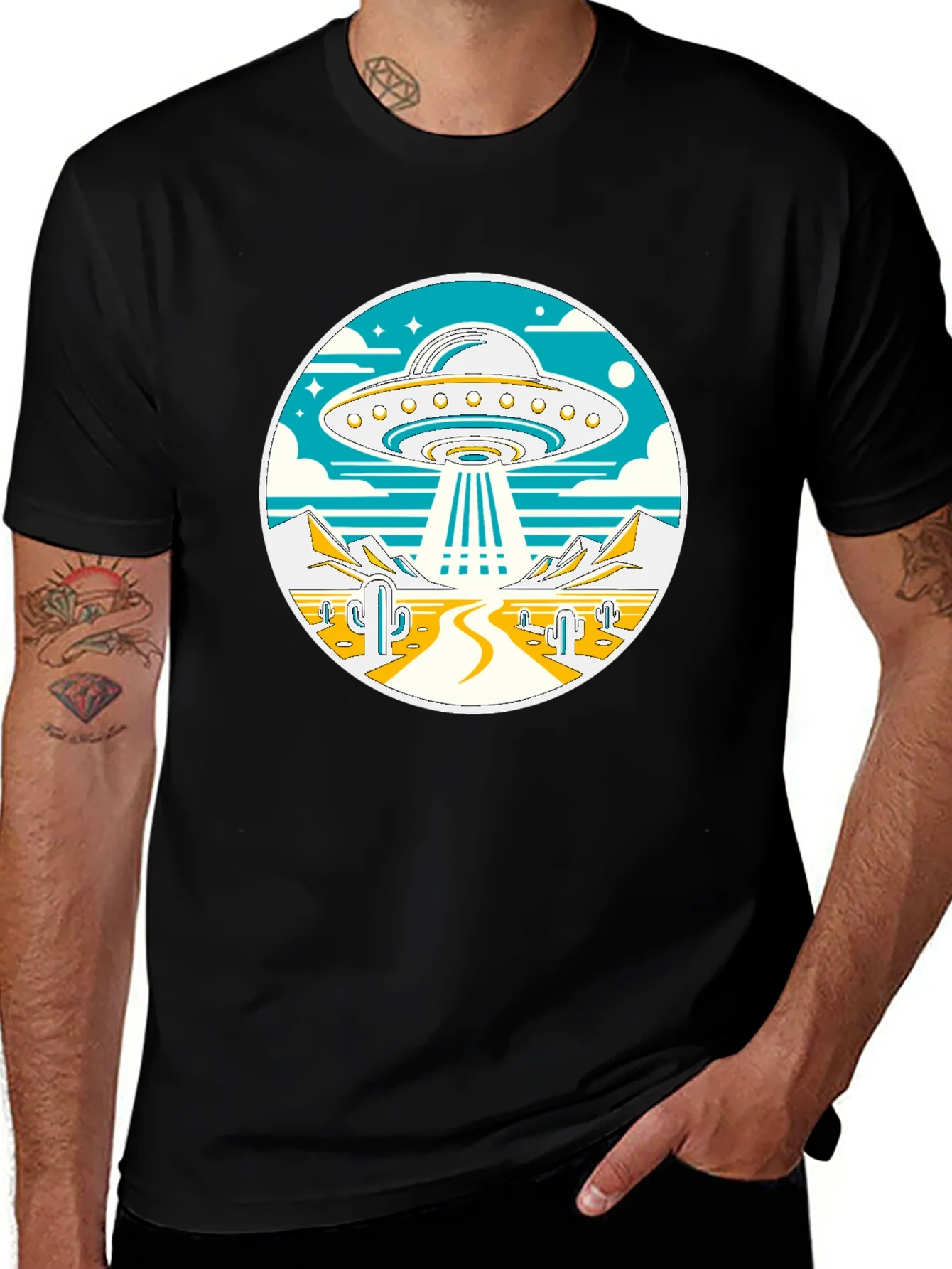 Rebbecca UFO Desert Abduction T-Shirt