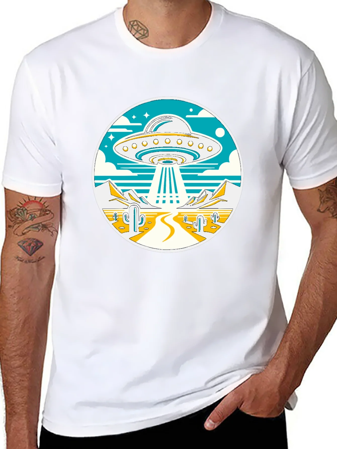Rebbecca UFO Desert Abduction T-Shirt