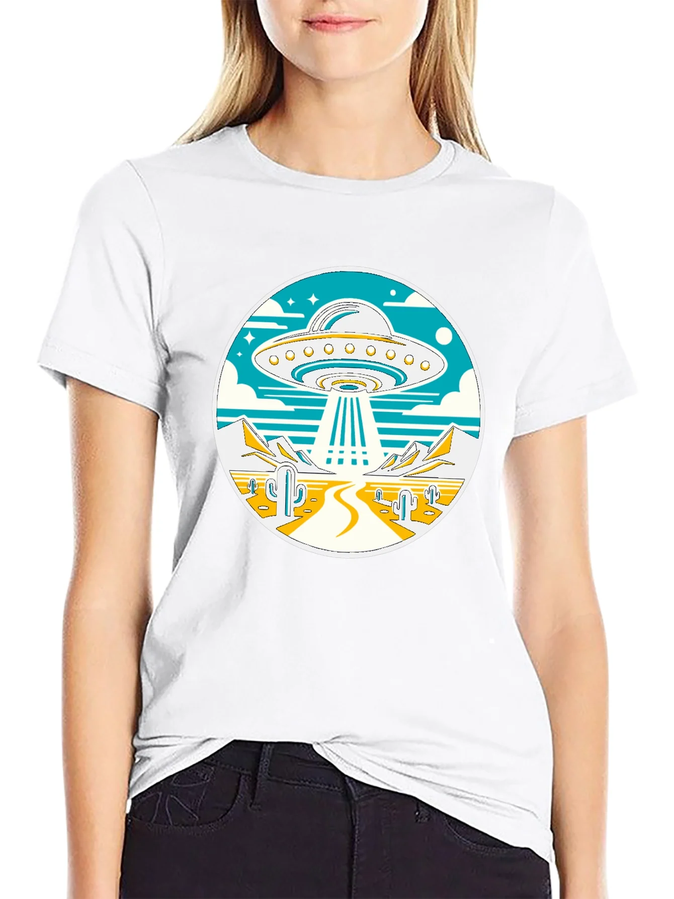 Rebbecca UFO Desert Abduction T-Shirt