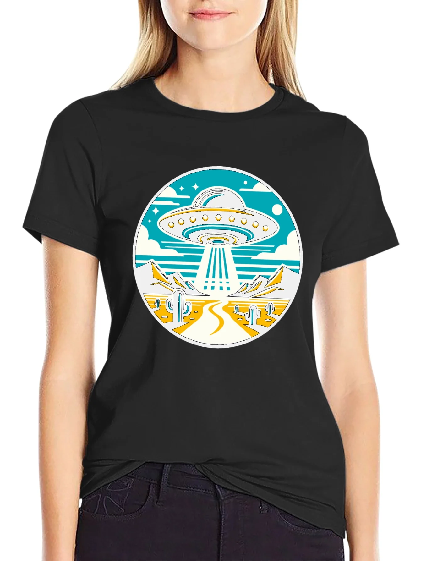 Rebbecca UFO Desert Abduction T-Shirt