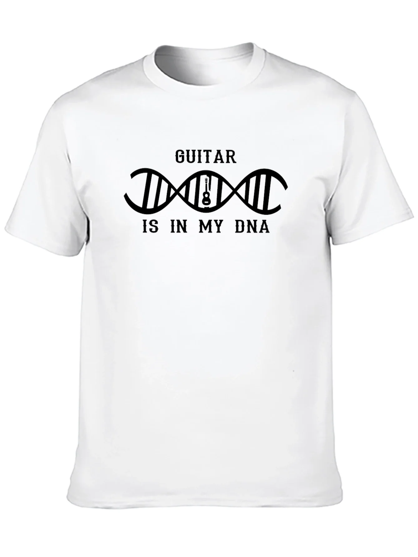 Camiseta Negra Guitar Is In My DNA
