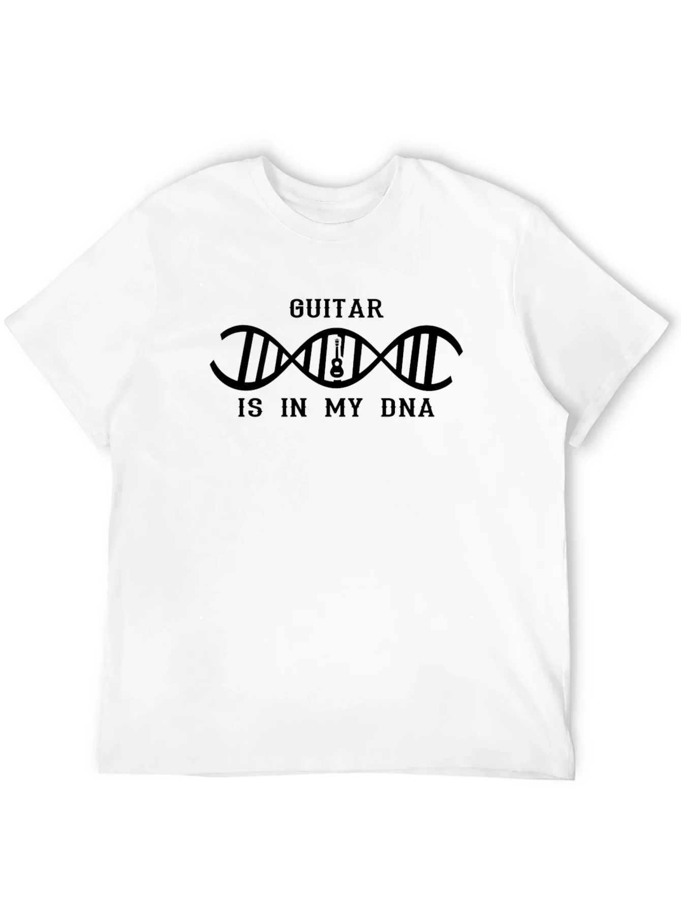 Camiseta Negra Guitar Is In My DNA