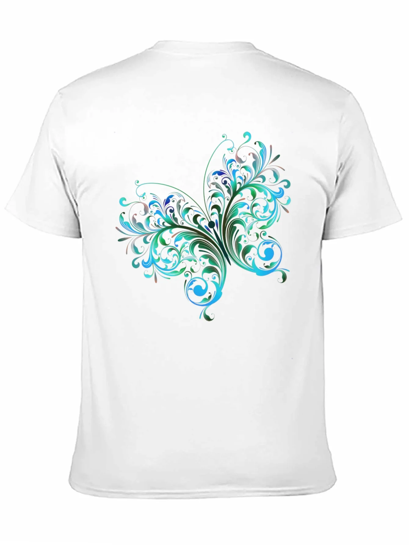 Rebbecca Stylish Black T-Shirt with Floral Butterfly Design
