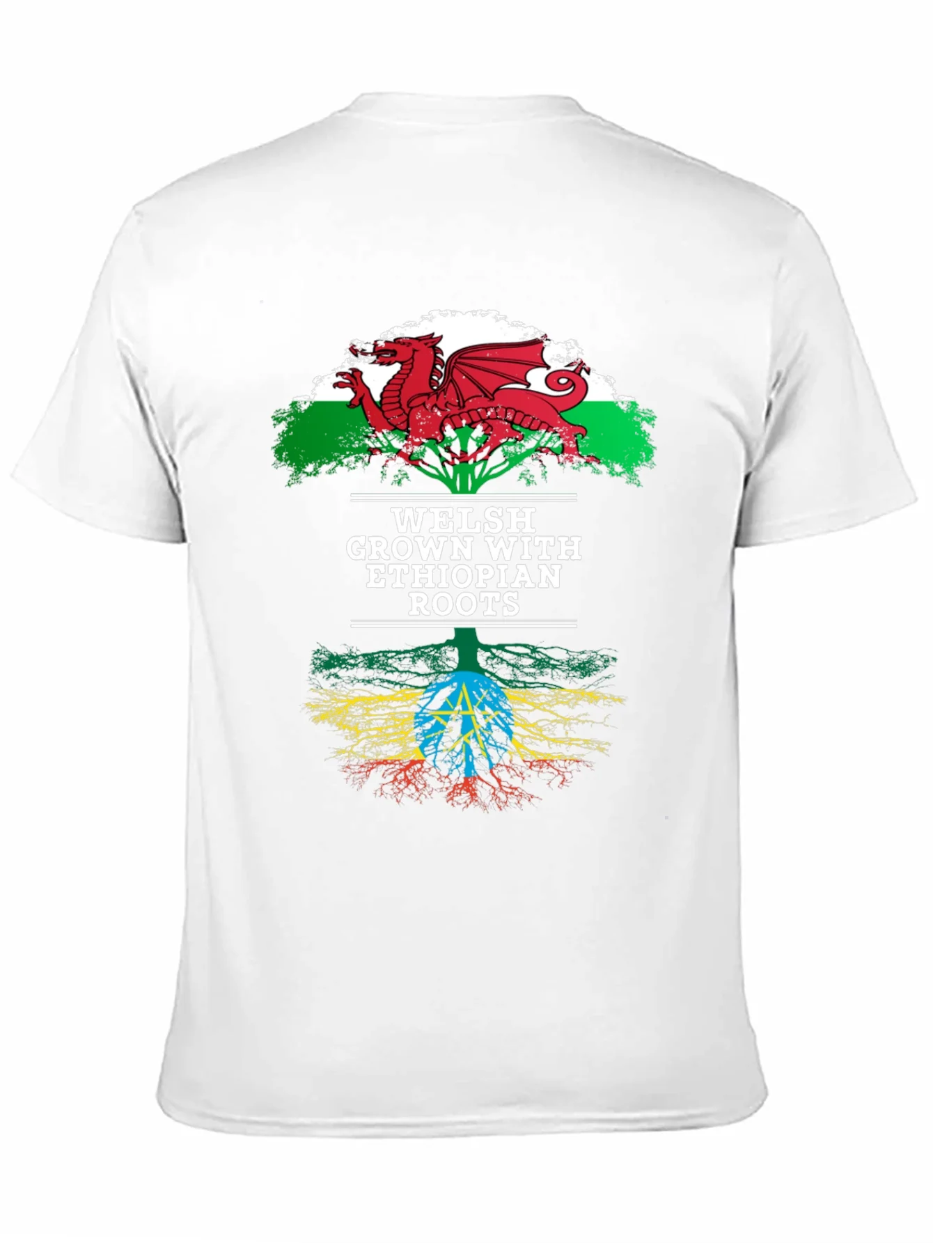 Camiseta Welsh Grown Ethiopian Roots