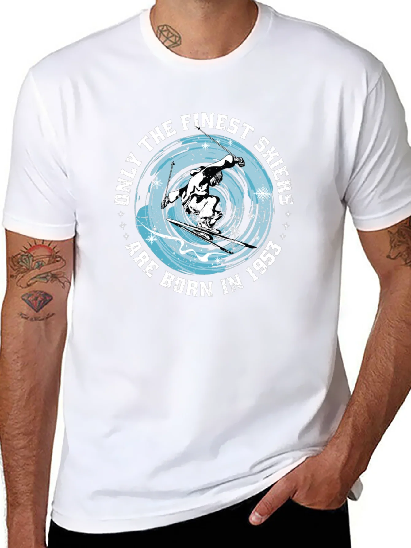 Rebbecca Finest Skiers Born in 1953 Black T-Shirt