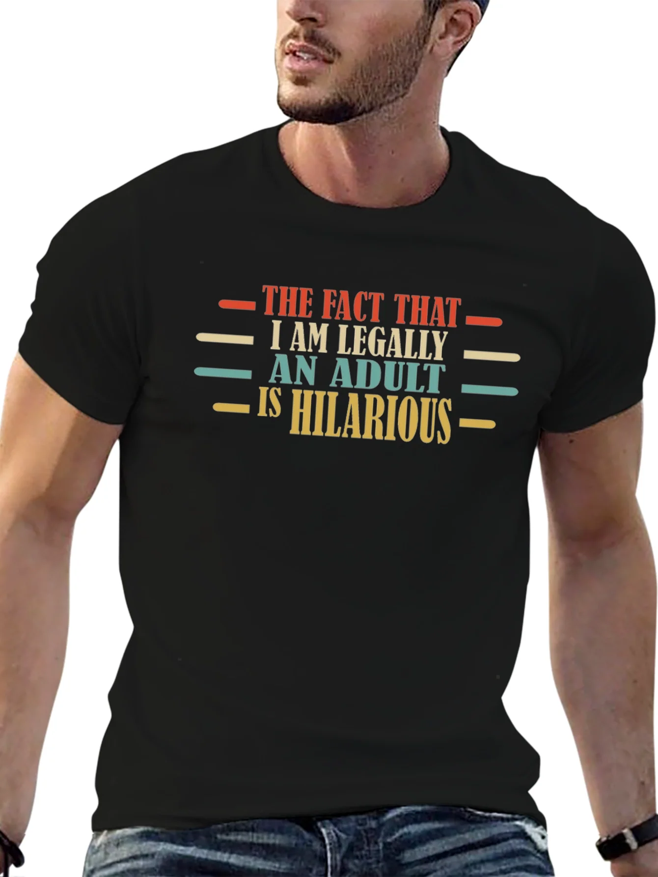 Camiseta Negra Adulto es Divertido
