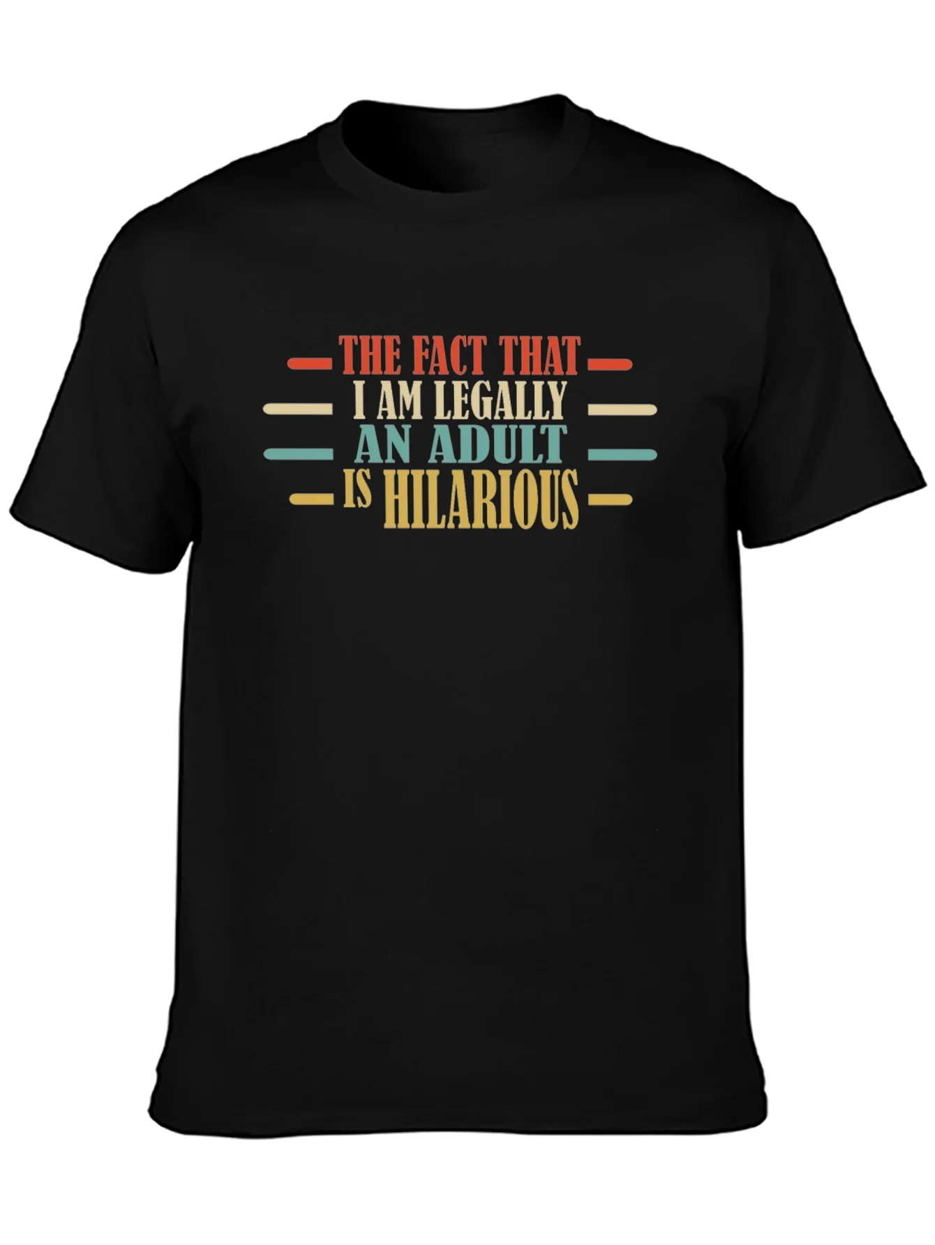 Camiseta Negra Adulto es Divertido