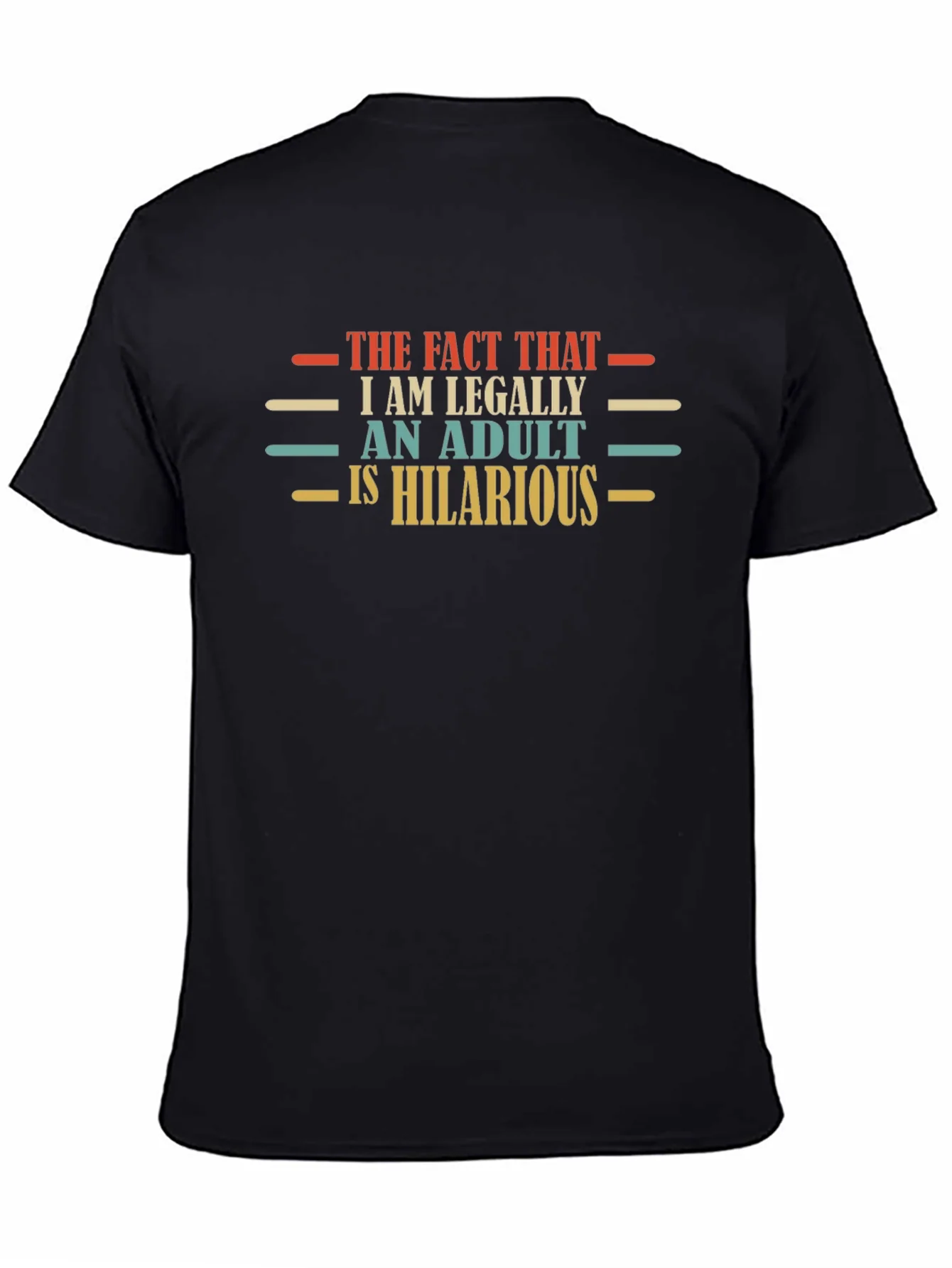 Camiseta Negra Adulto es Divertido