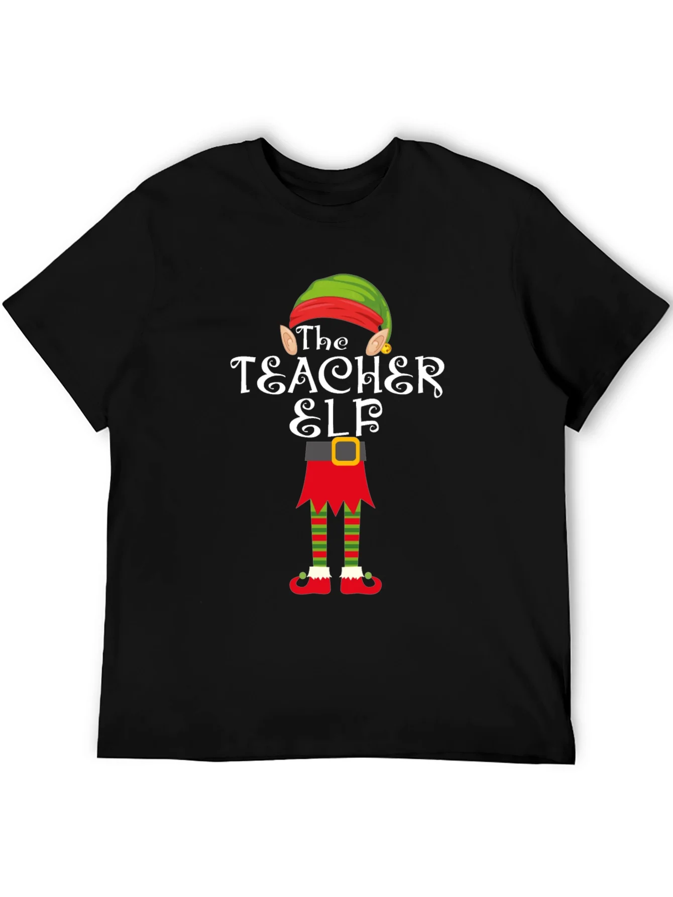 Camiseta Negra Profesor Elfo Navide?o
