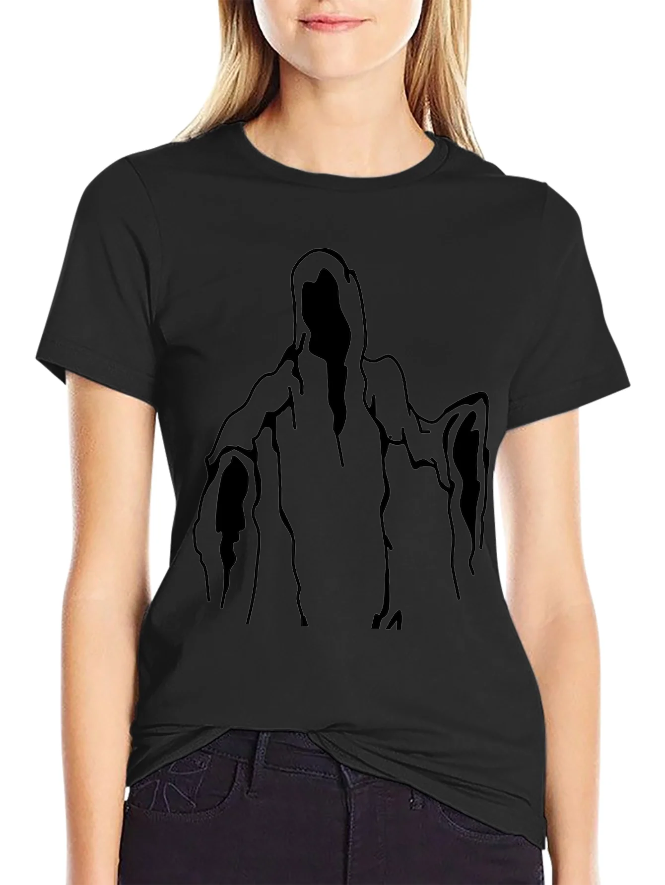 Rebbecca Black Ghost Graphic T-Shirt - Halloween Style