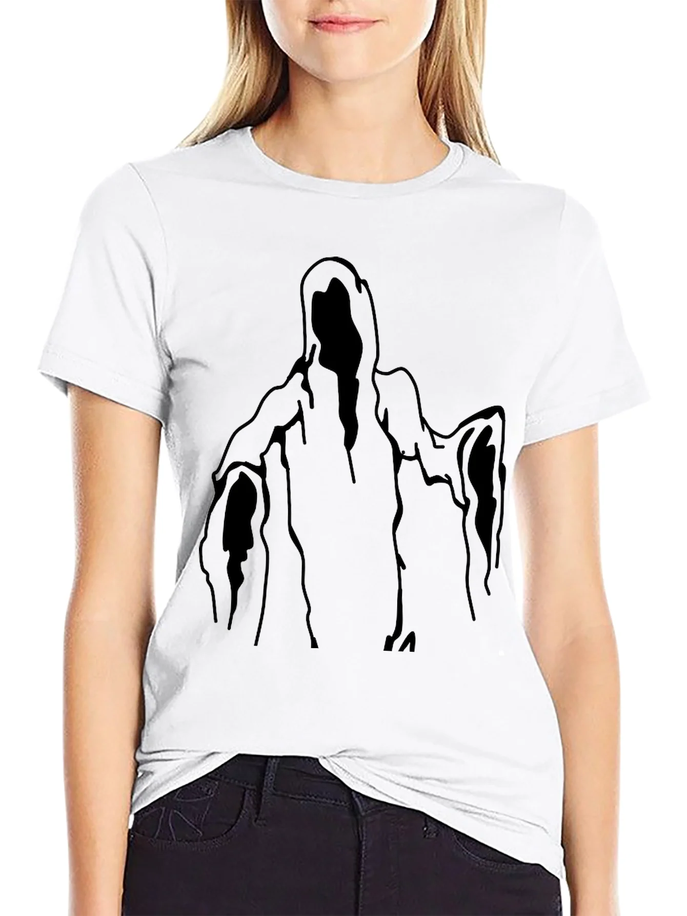 Rebbecca Black Ghost Graphic T-Shirt - Halloween Style