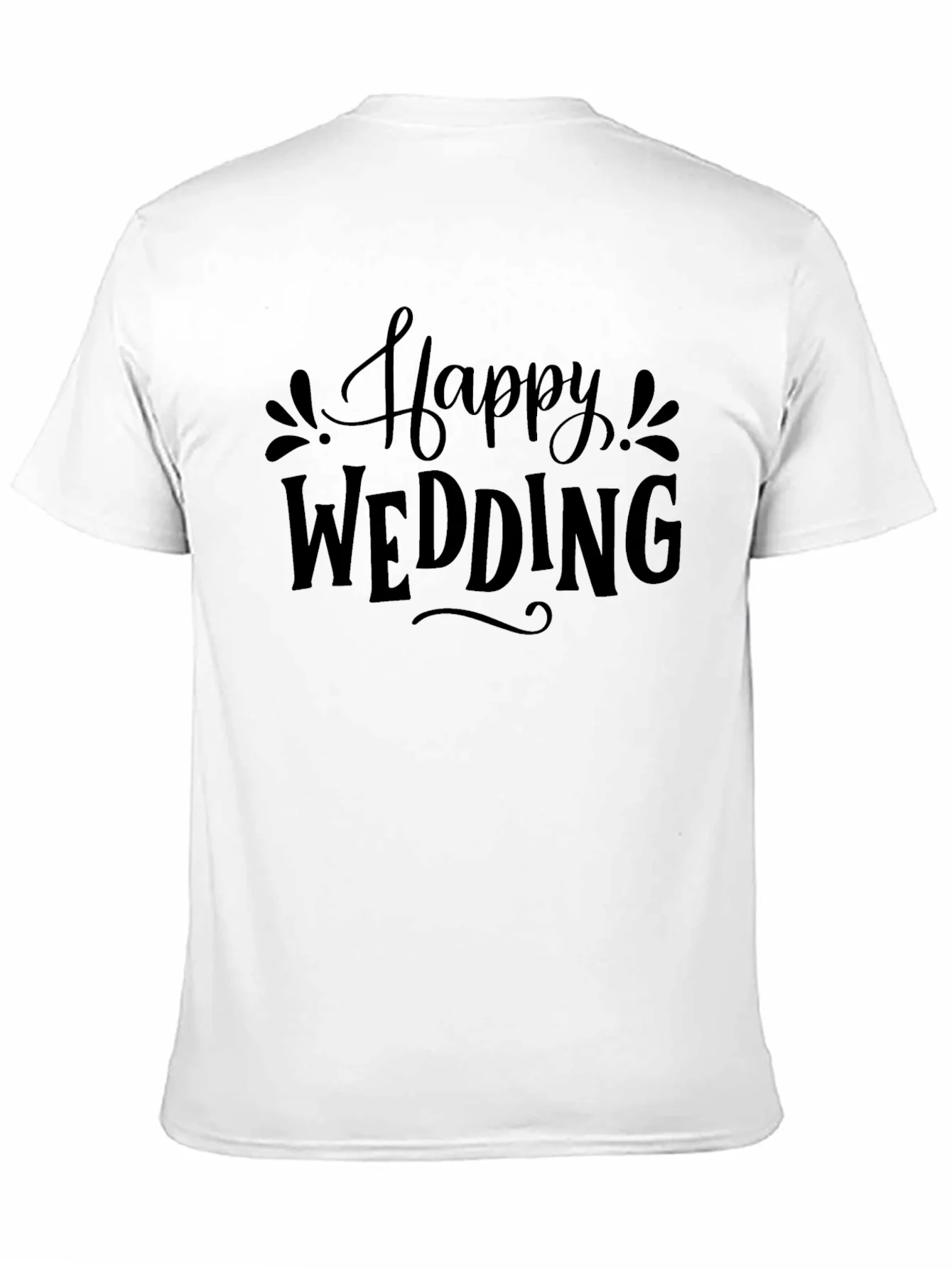 Rebbecca Happy Wedding T-Shirt - Elegant Celebration Design
