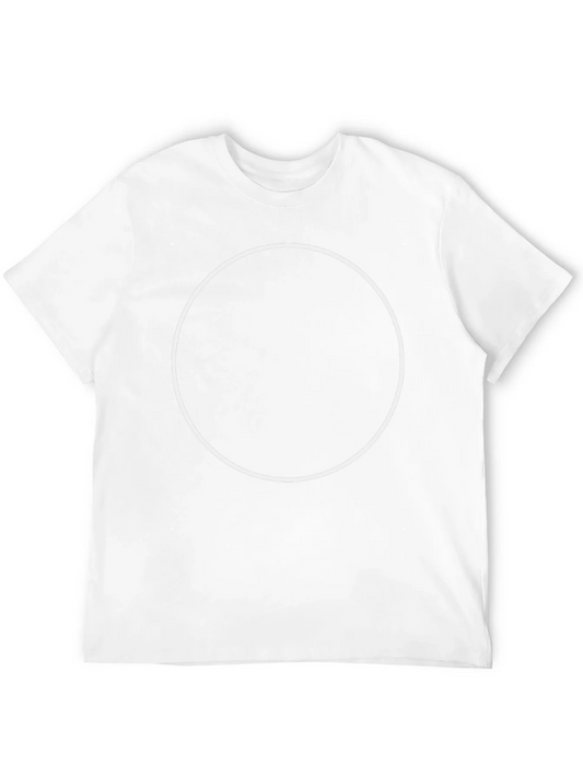 Rebbecca Classic Black Crew Neck T-Shirt with Customizable Circle