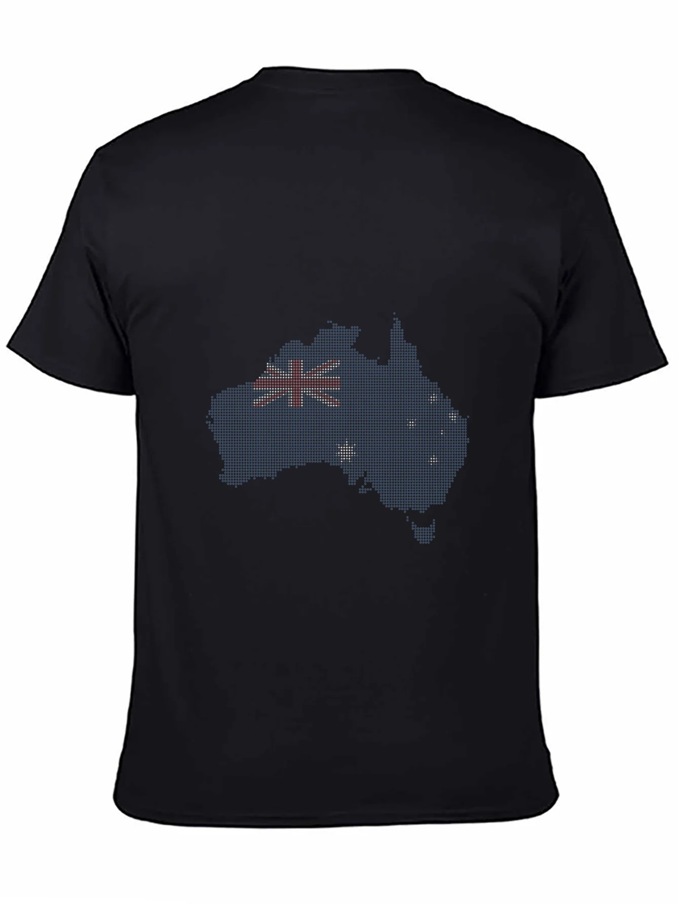 Camiseta Negra Dise?o Australia Bandera Australiana